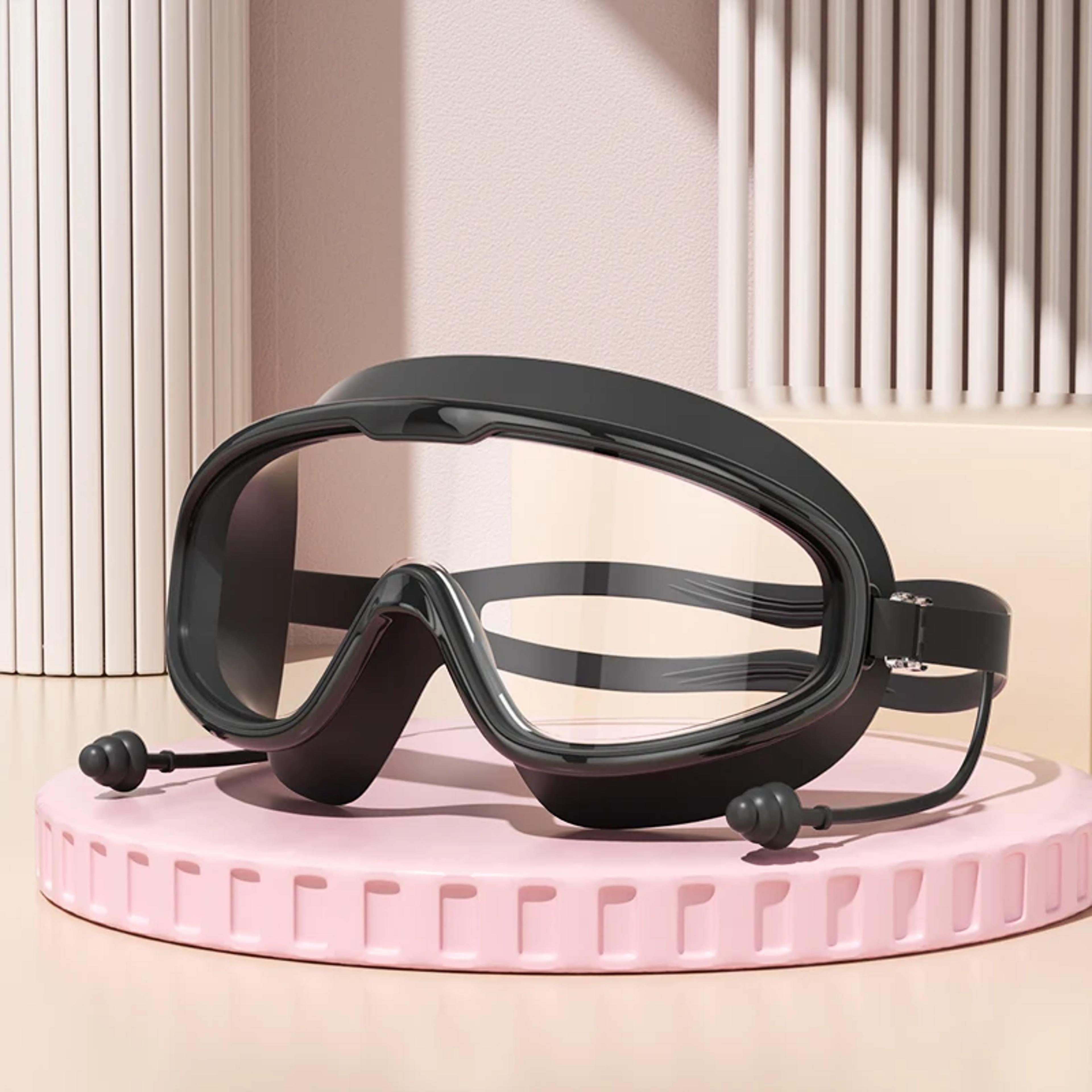 Anti Fog Swimming Goggles With Earplugs Wide View Waterproof Diving Glasses 6