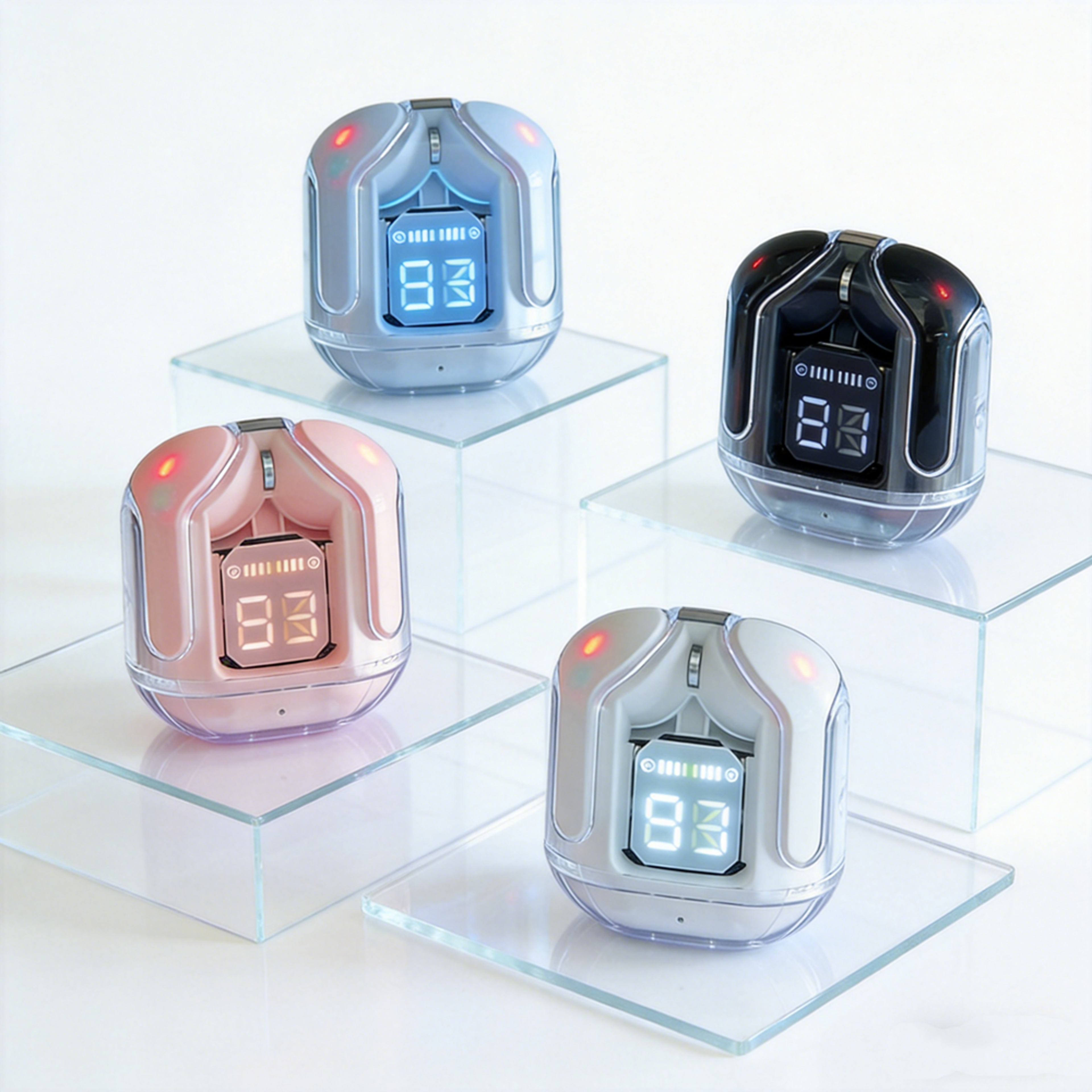 Mini Wireless Earbuds With LED Display Bluetooth TWS Headphones 0