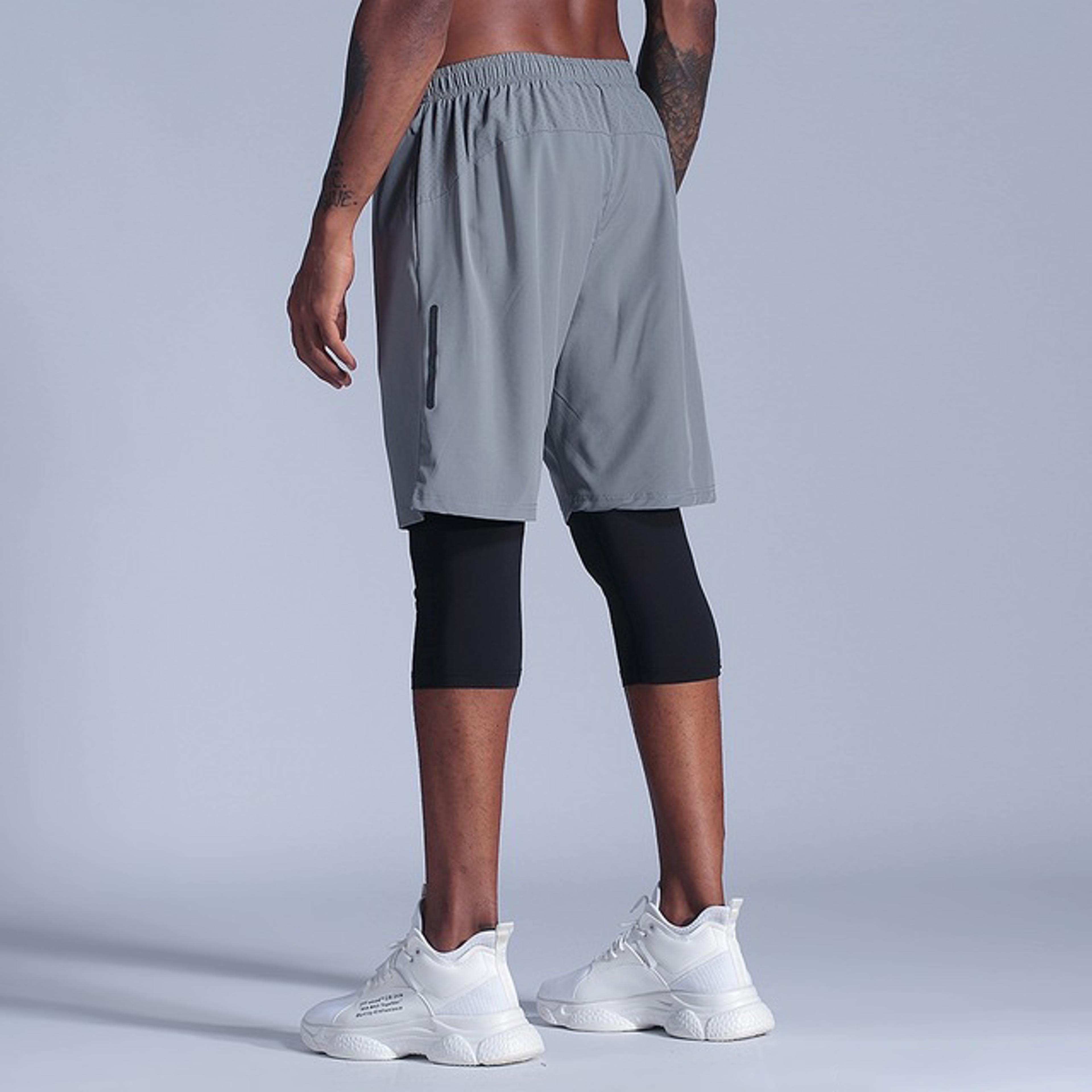 Mens Compression Pants Dry Fit Basketball Running Training Tights 6