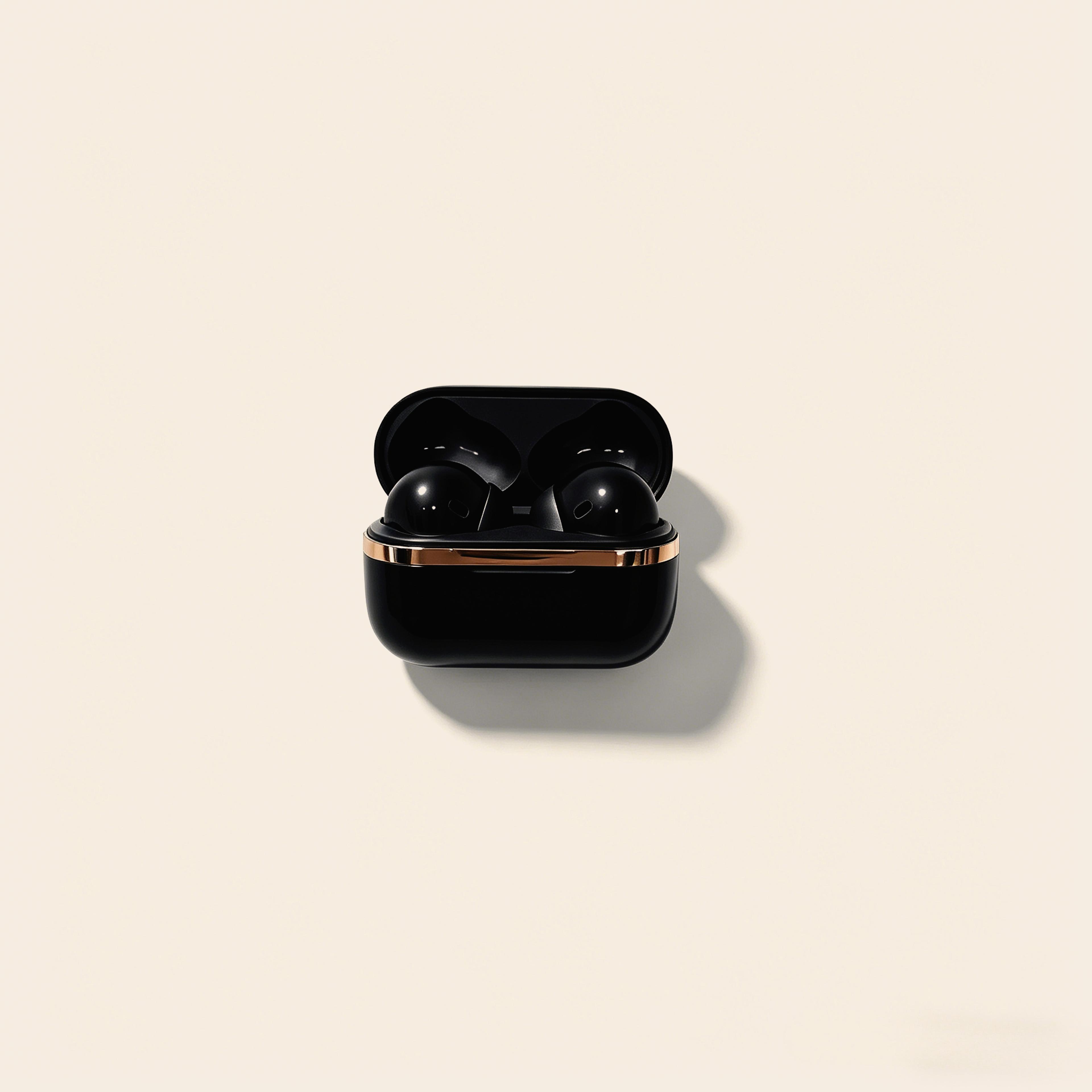 leather wireless earbuds with semi in ear fit bluetooth earphones with mic and long battery life