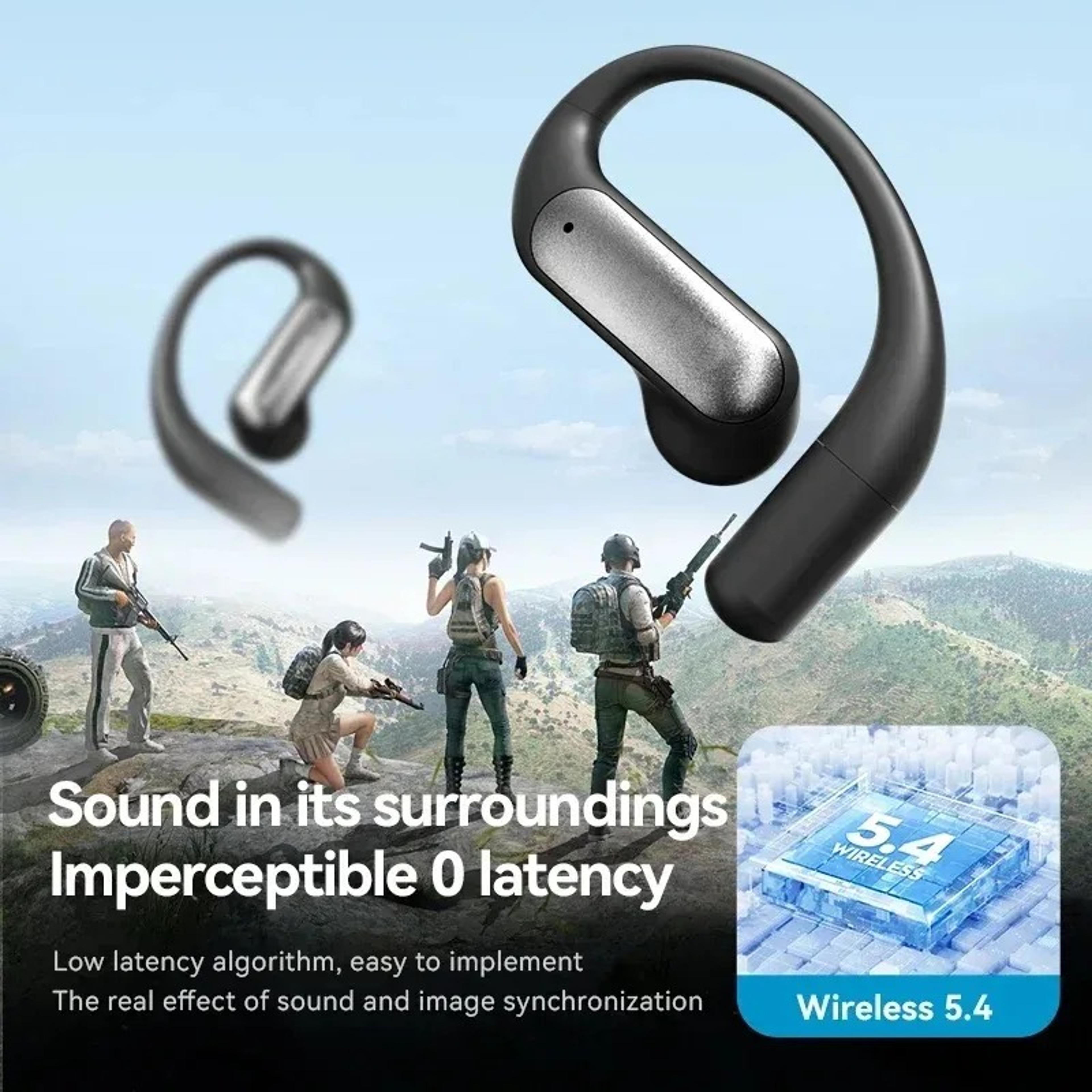 Open Ear Wireless Earbuds Bluetooth Sports Headset Lightweight Smart Voice Earphones 2