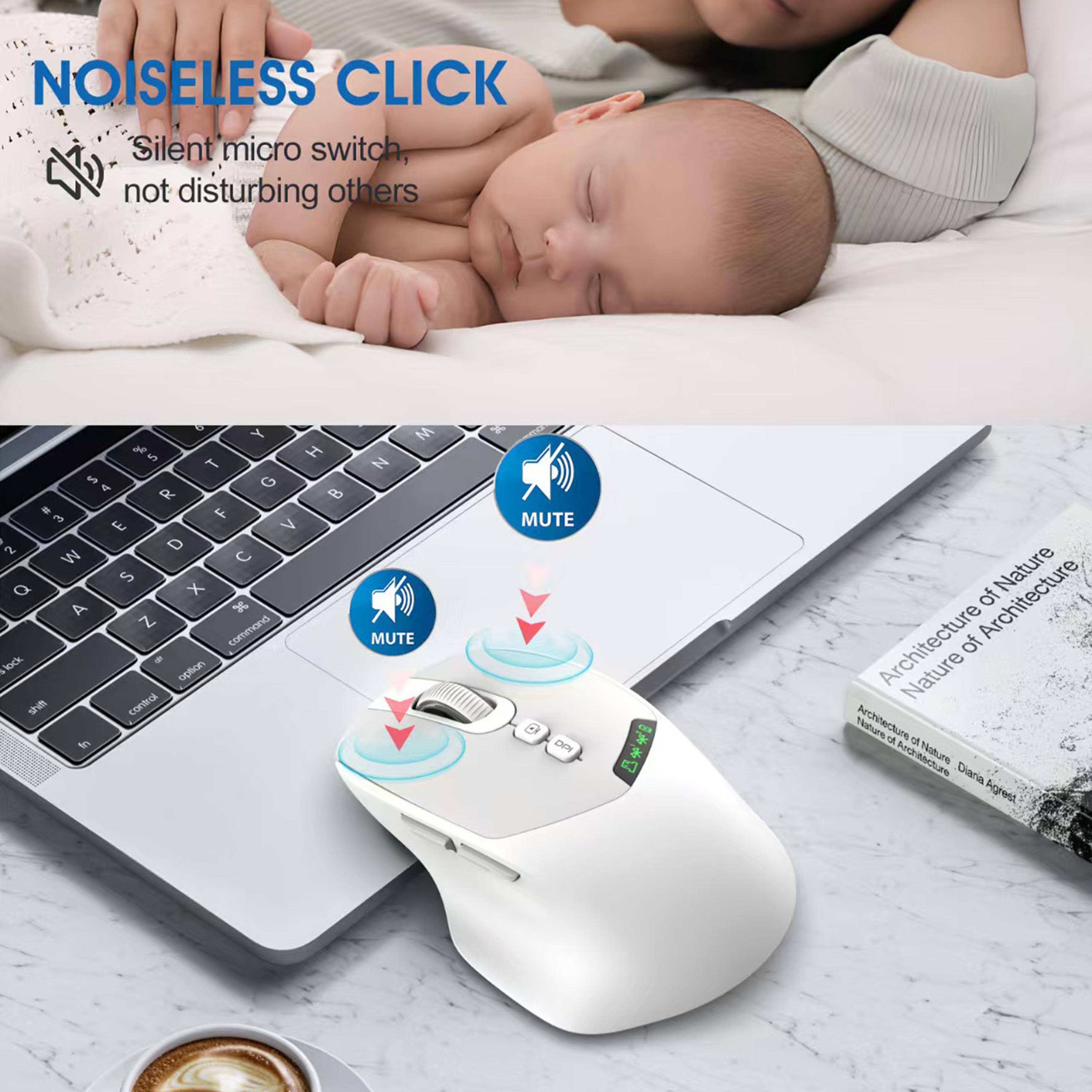 Silent Dual Mode Wireless Mouse With Bluetooth And Adjustable DPI 3