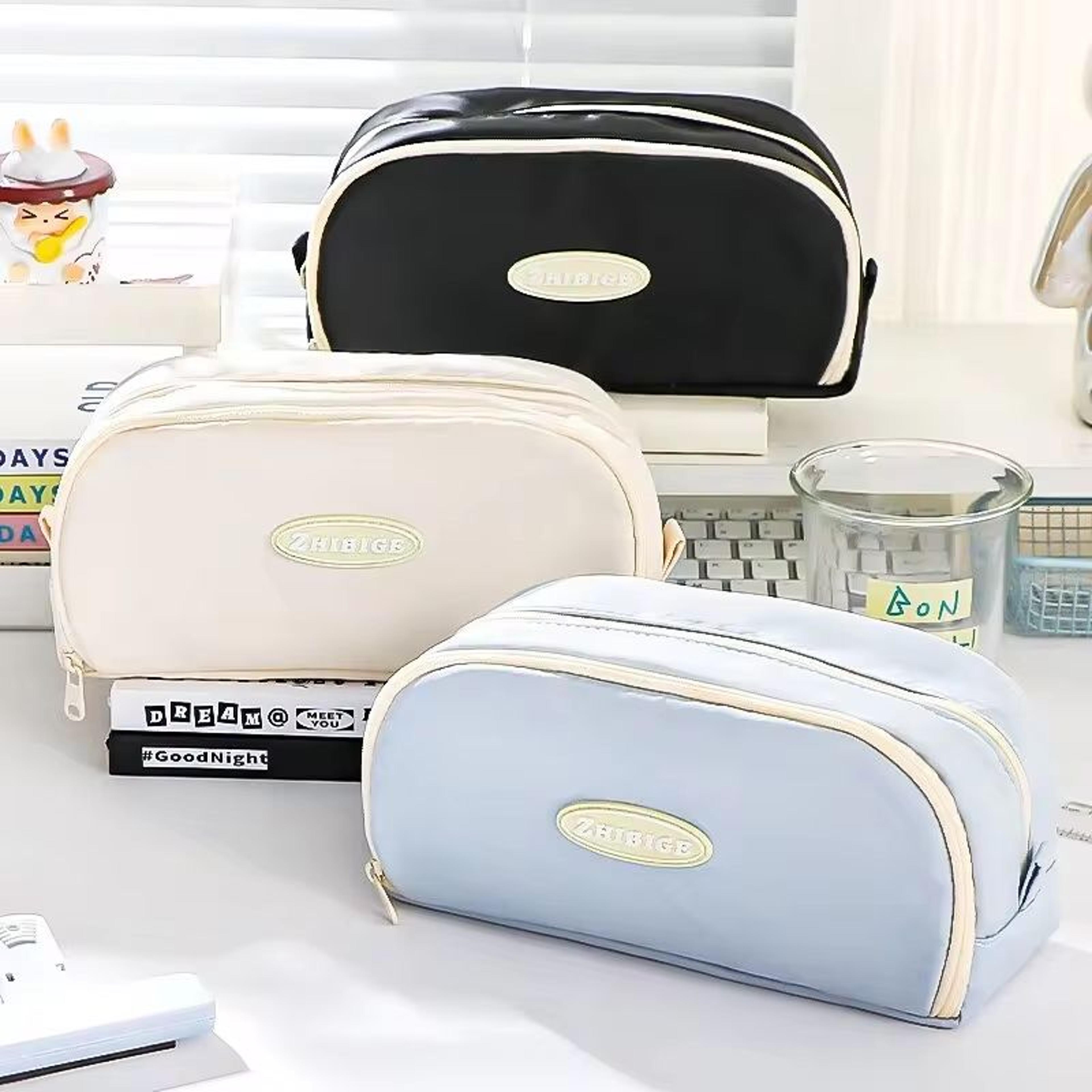 Large Capacity Pencil Case Organizer With Multiple Compartments For School Office And Travel 3