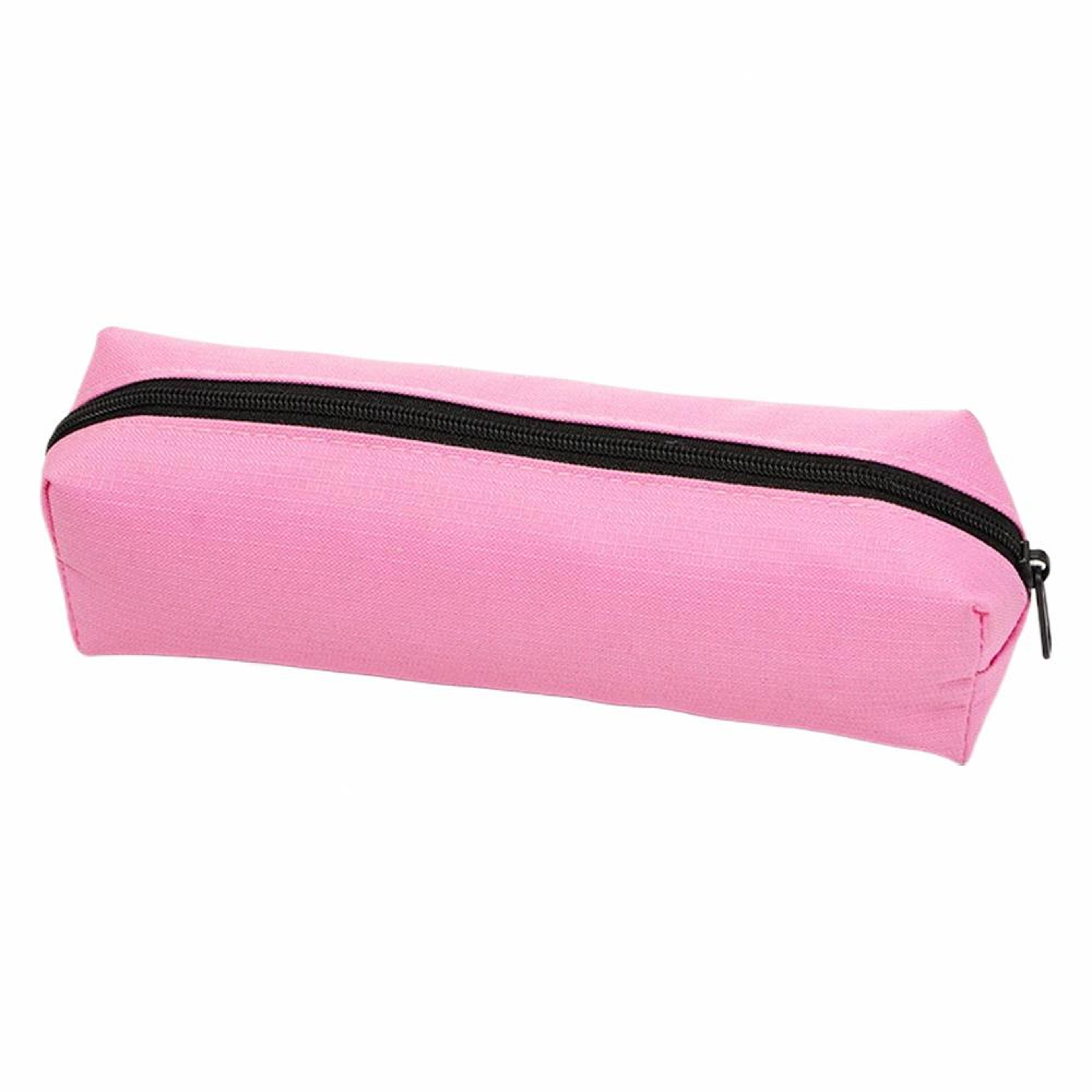 Large Capacity Pencil Case Portable Solid Color Pencil Pouch School Stationery Organizer Bag 6