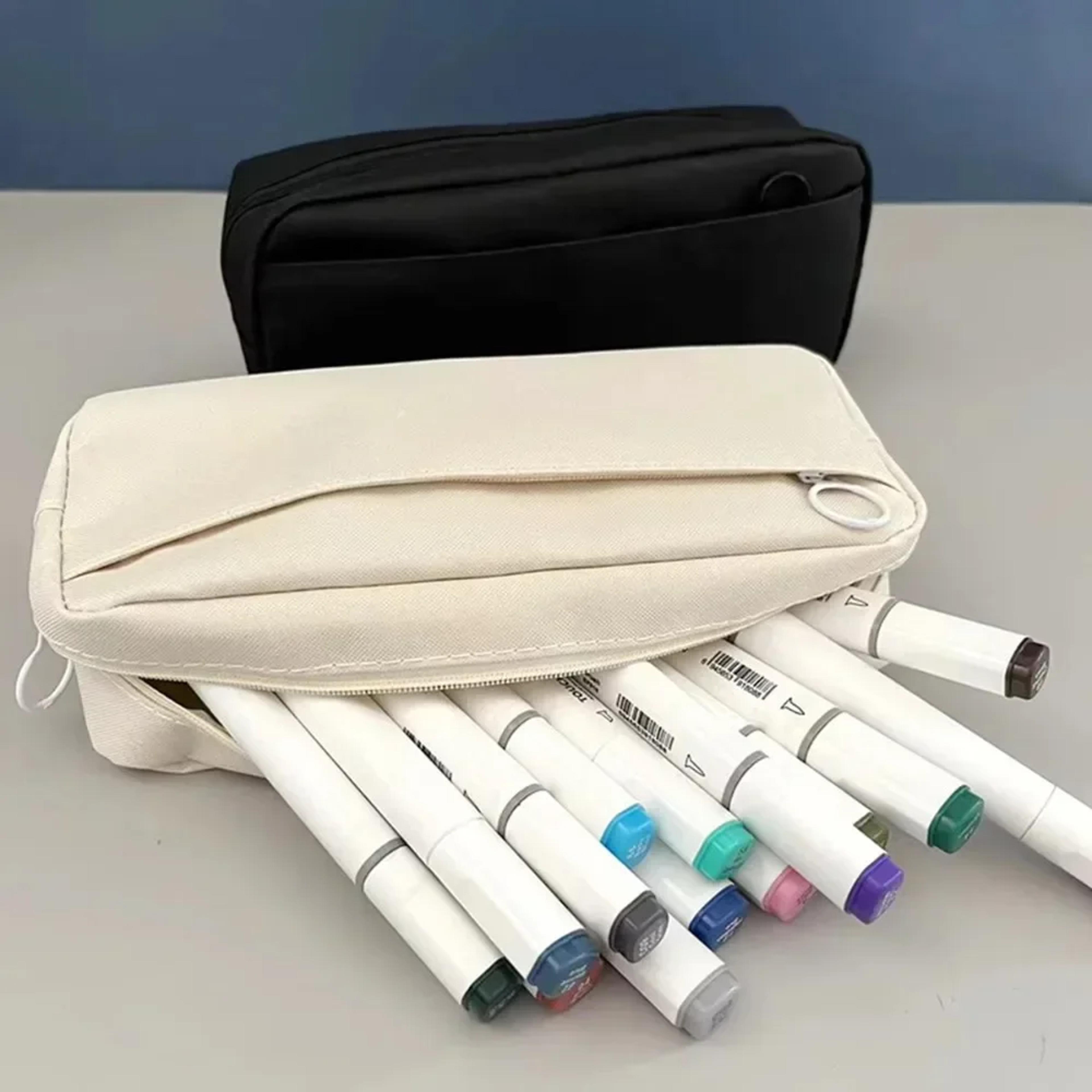 DIY Double Layer Pencil Case Oxford Cloth Large Capacity Customizable School Supply Bag 1