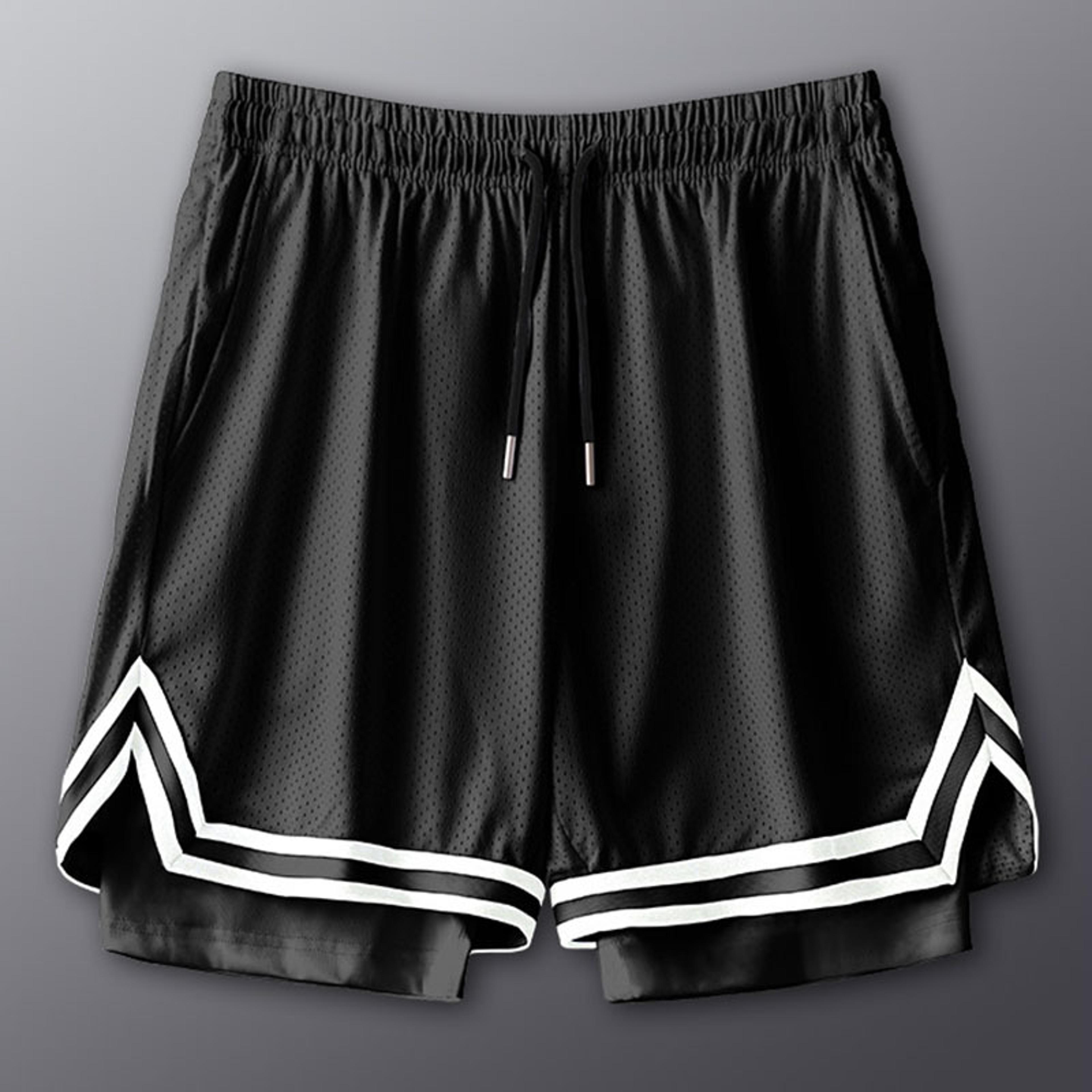 Men Basketball Shorts Quick Dry Running Gym Workout Training Shorts 4
