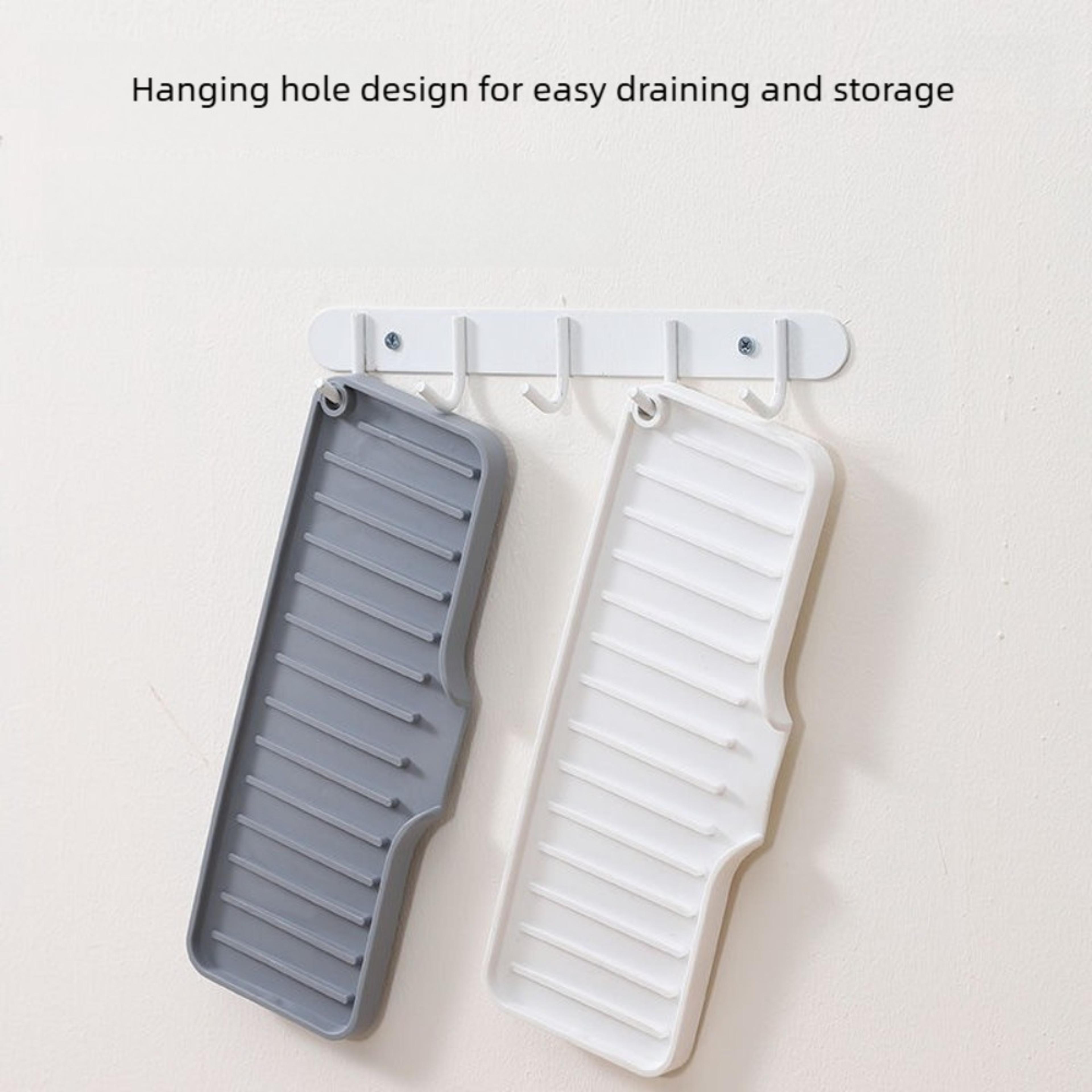 Soft Silicone Sink Organizer And Self Draining Sponge Holder 4