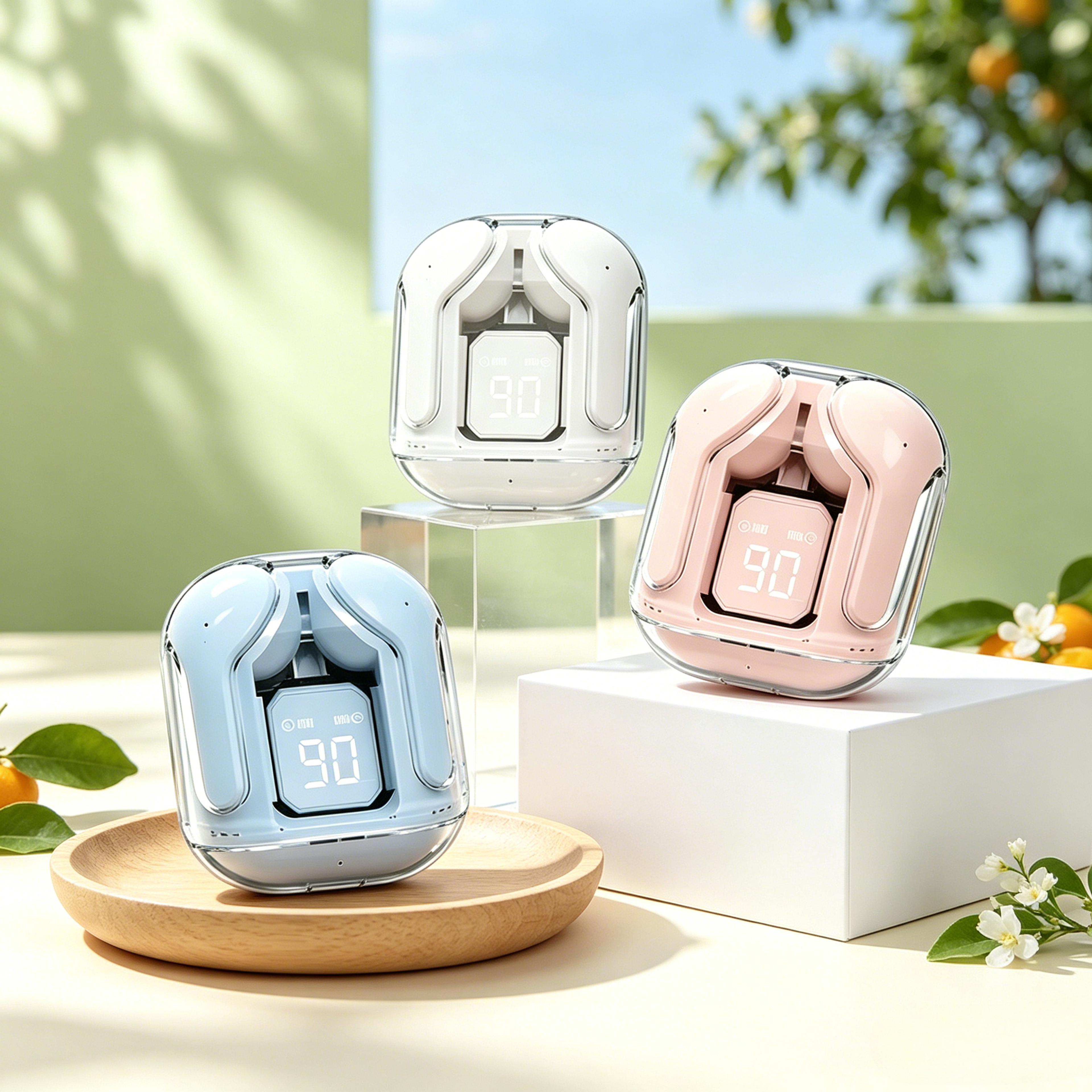 PulseSync HiFi Wireless Earbuds With LED Display And Low Latency Sound 0