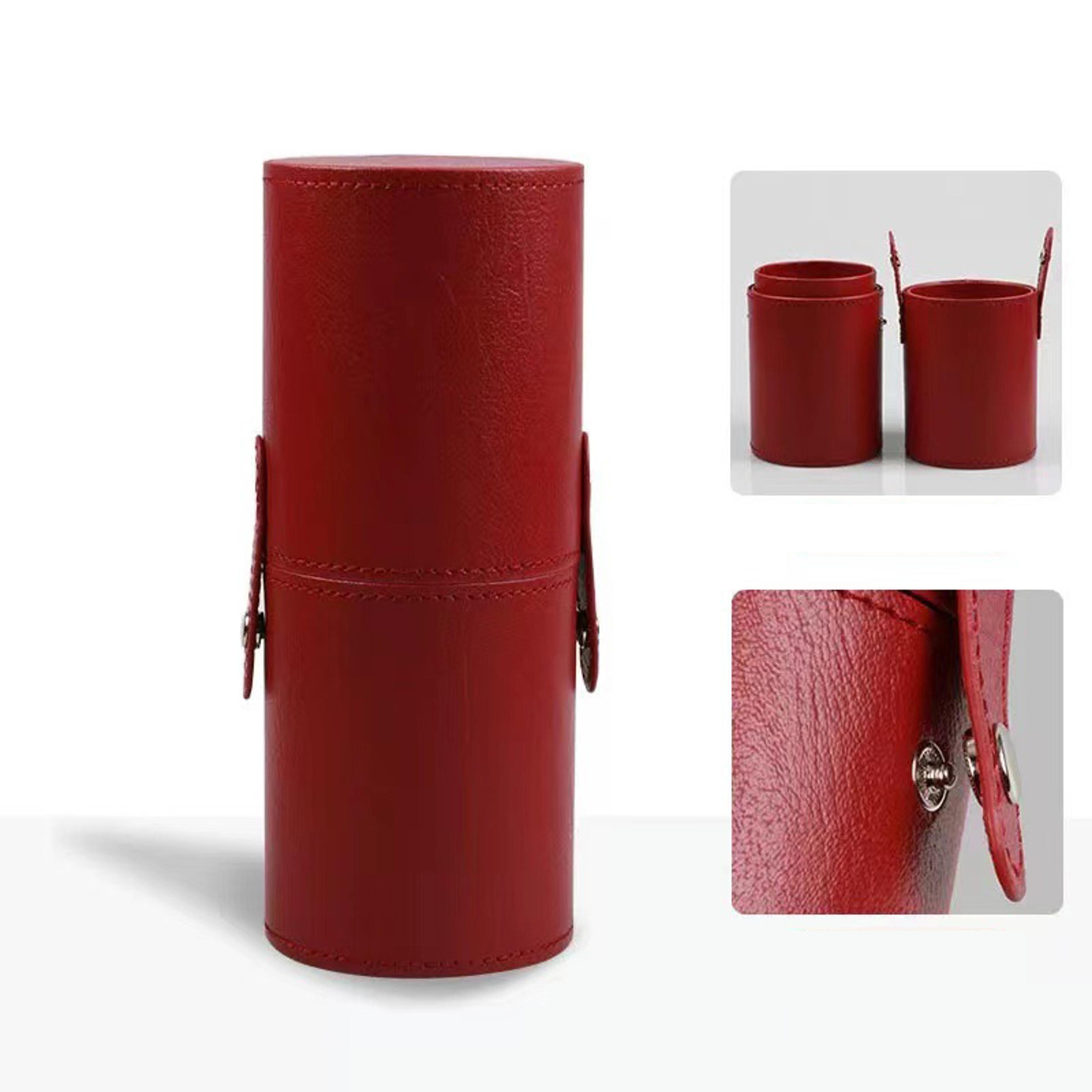 PU Leather Makeup Brush Holder Travel Makeup Brush Case Dustproof Cosmetic Organizer 10