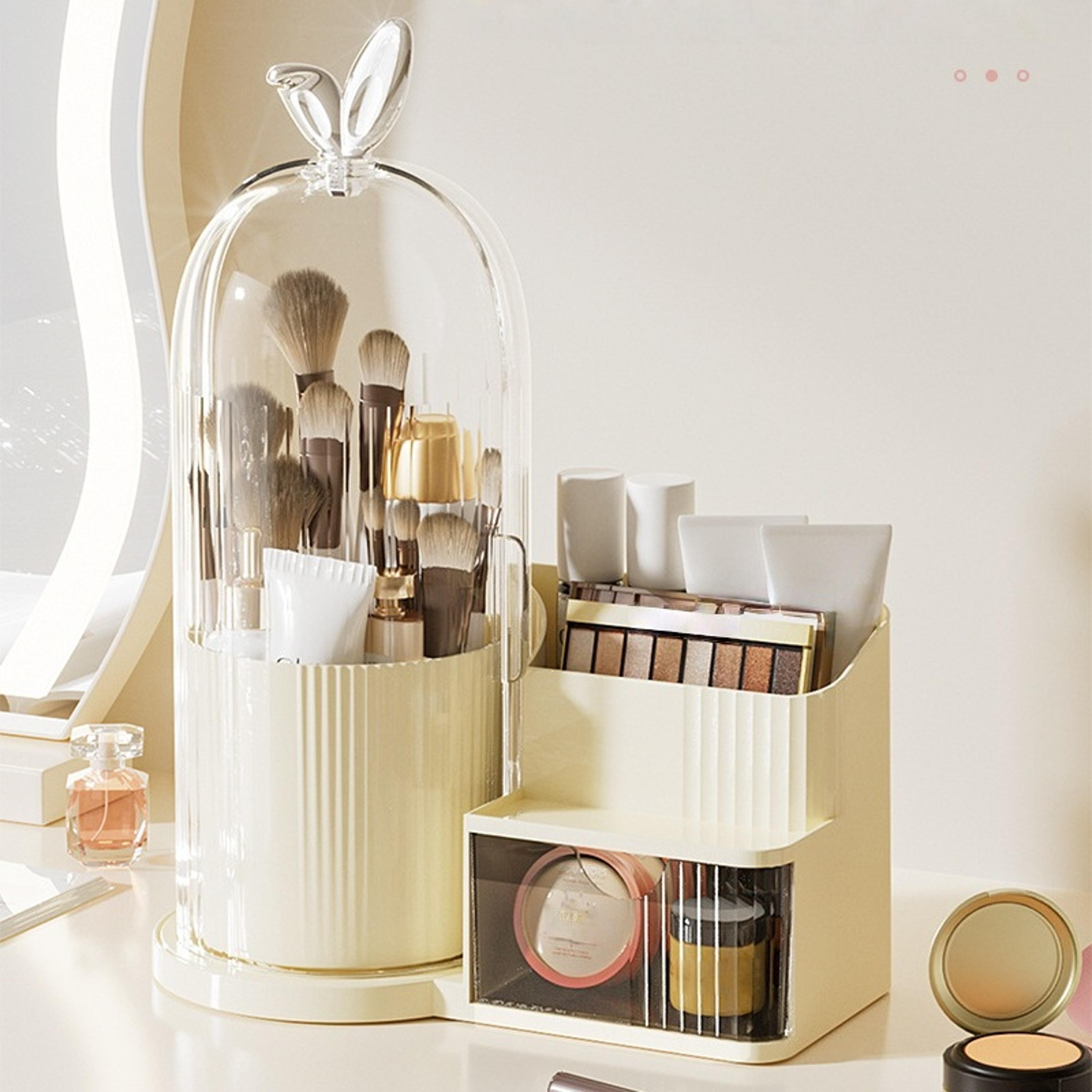 Dustproof Makeup Organizer With Drawers Multi Layer Cosmetic Storage Box 1