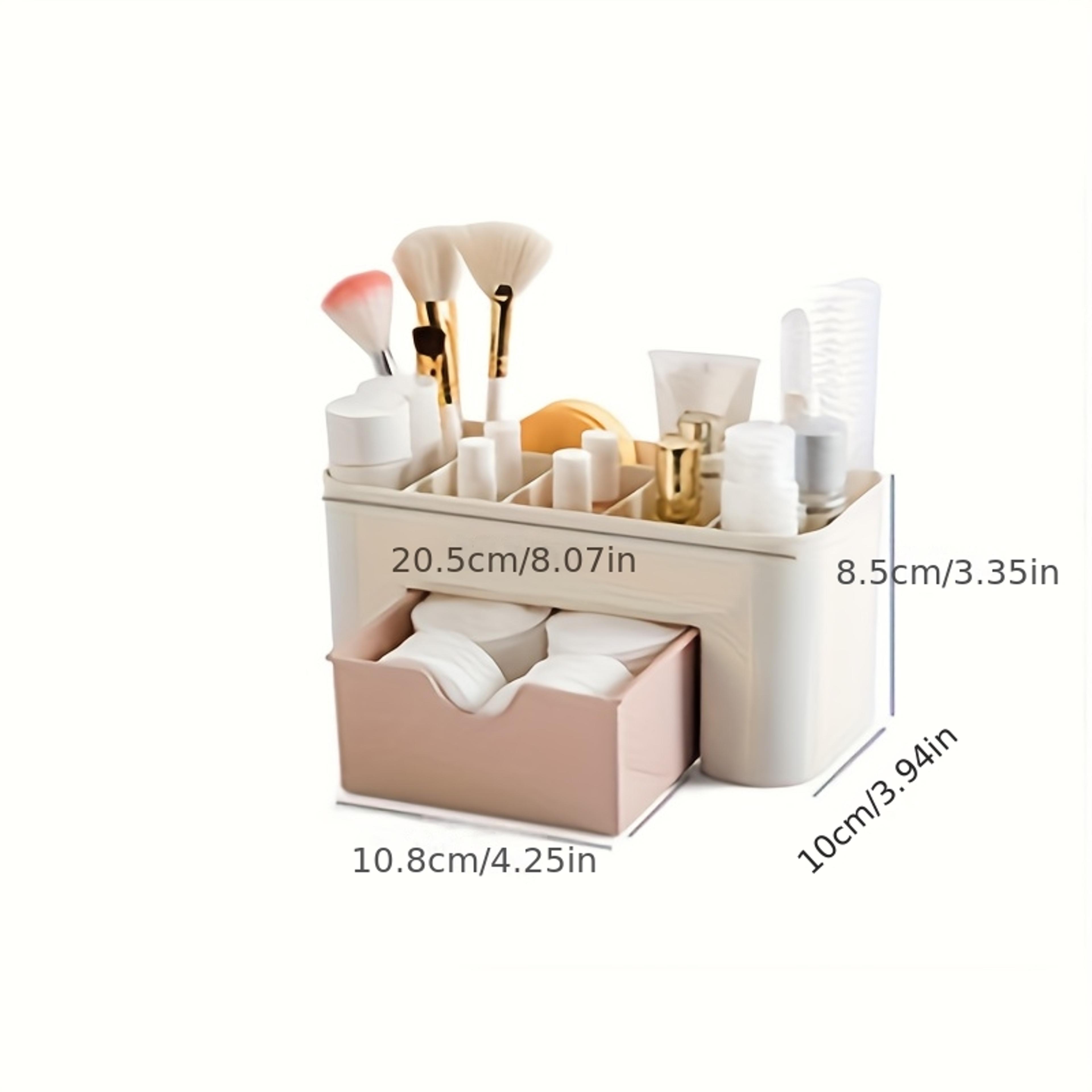 Clear Acrylic Makeup Organizer With Drawers For Cosmetics Lipsticks And Brushes 5