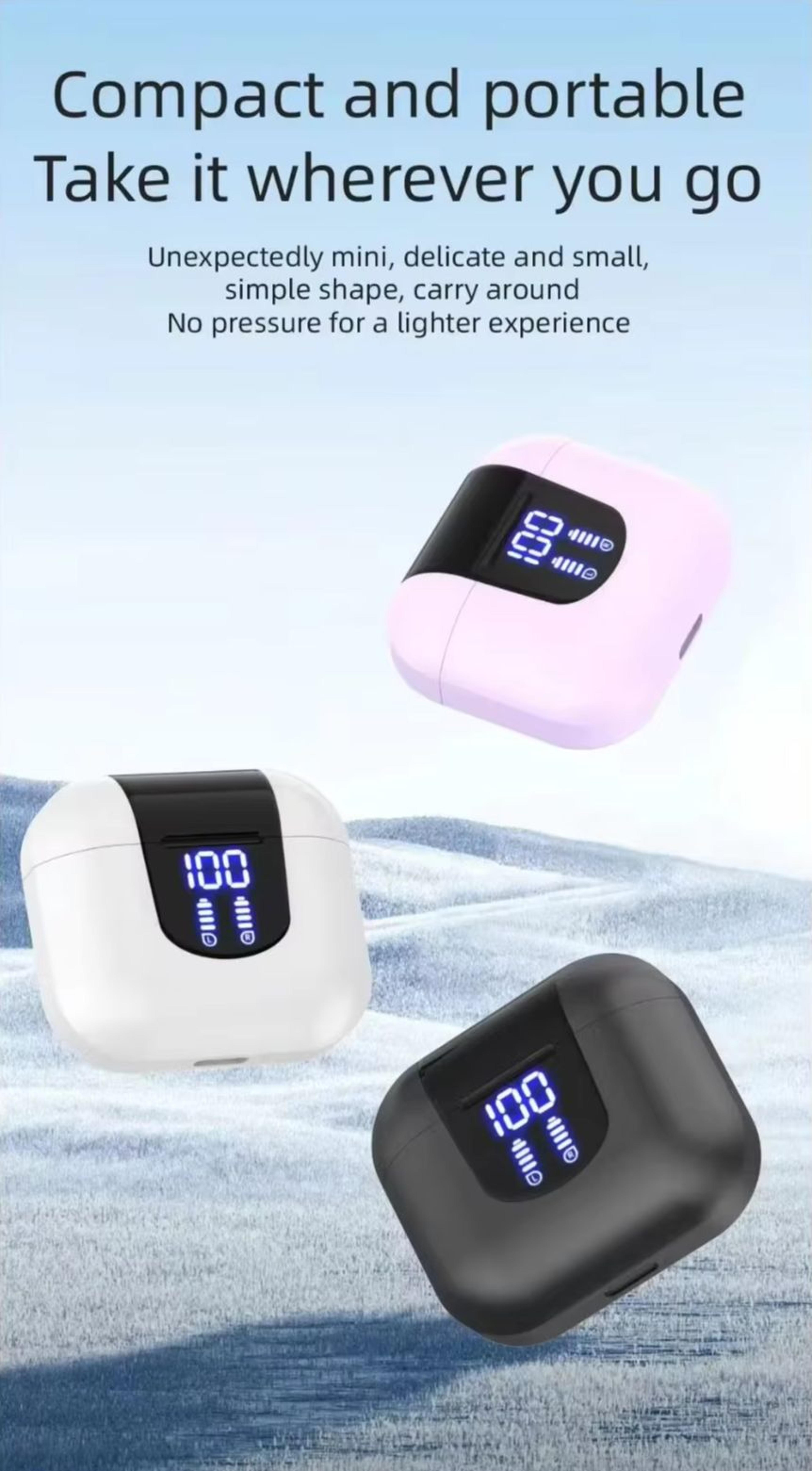 True Wireless Bluetooth Earbuds With LED Power Display And Low Latency Stereo 2