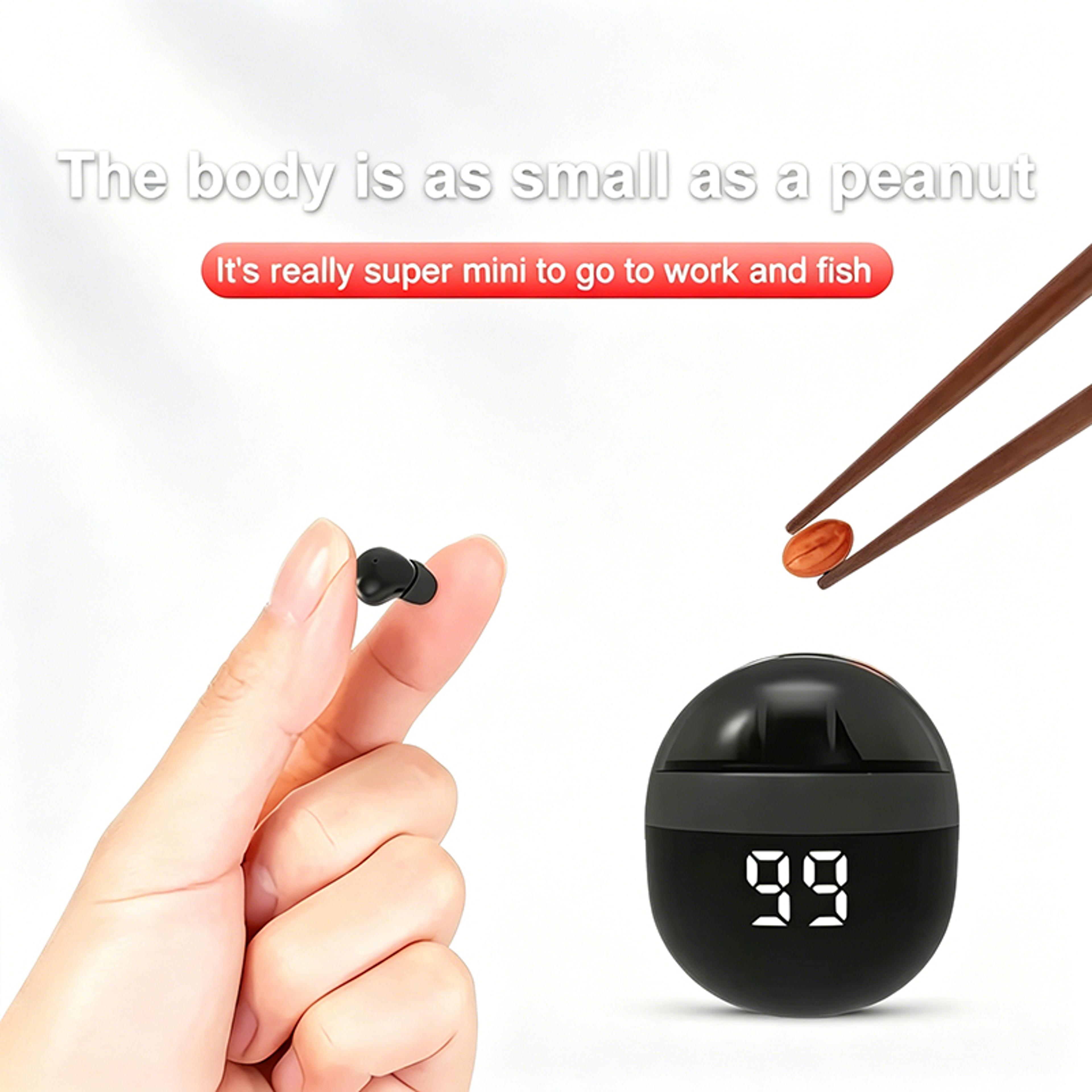 Mini Invisible Bluetooth Earbuds Wireless Noise Isolating Headphones 0