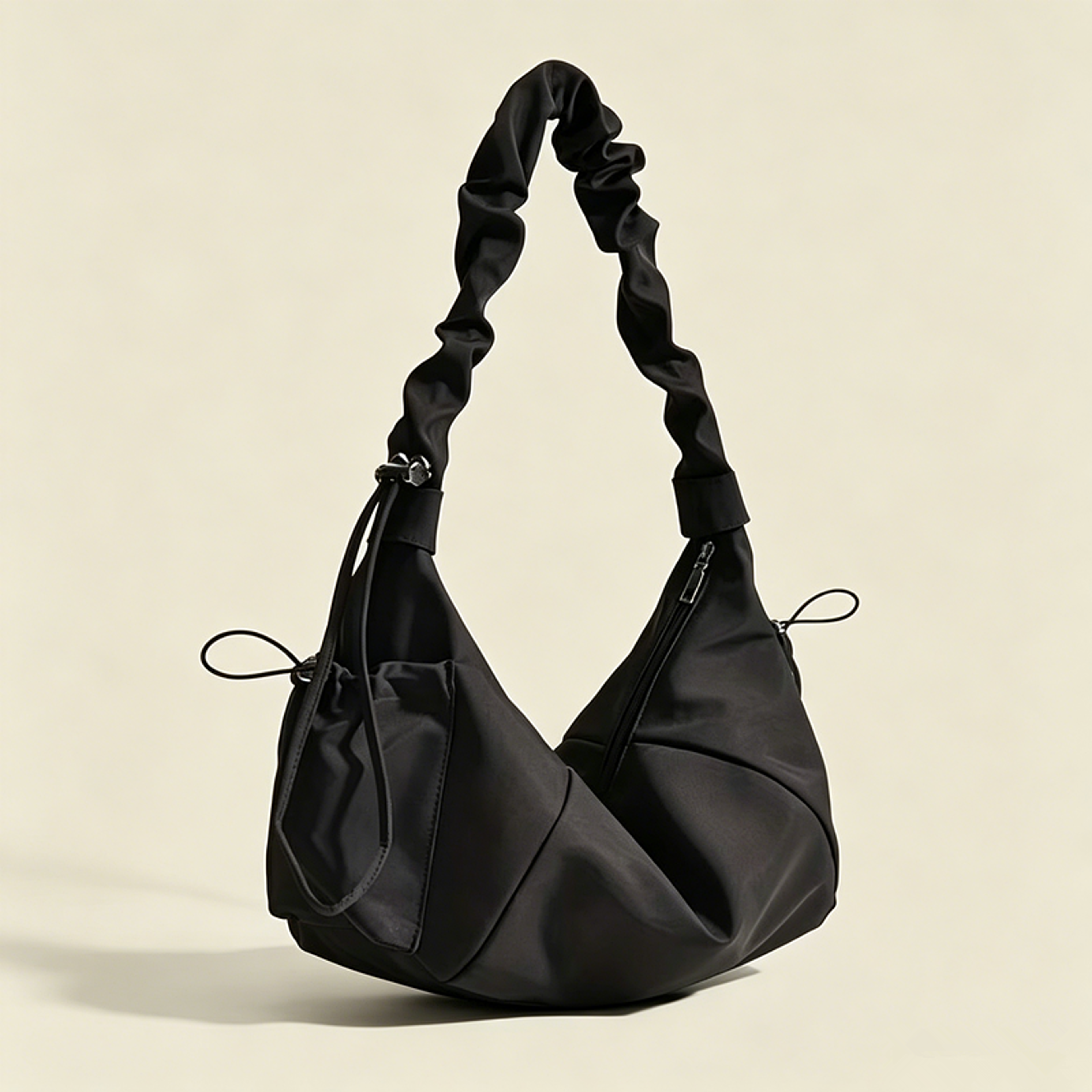 Everyday Nylon Shoulder Bag Multi Pocket Dumpling Crossbody For Women 7