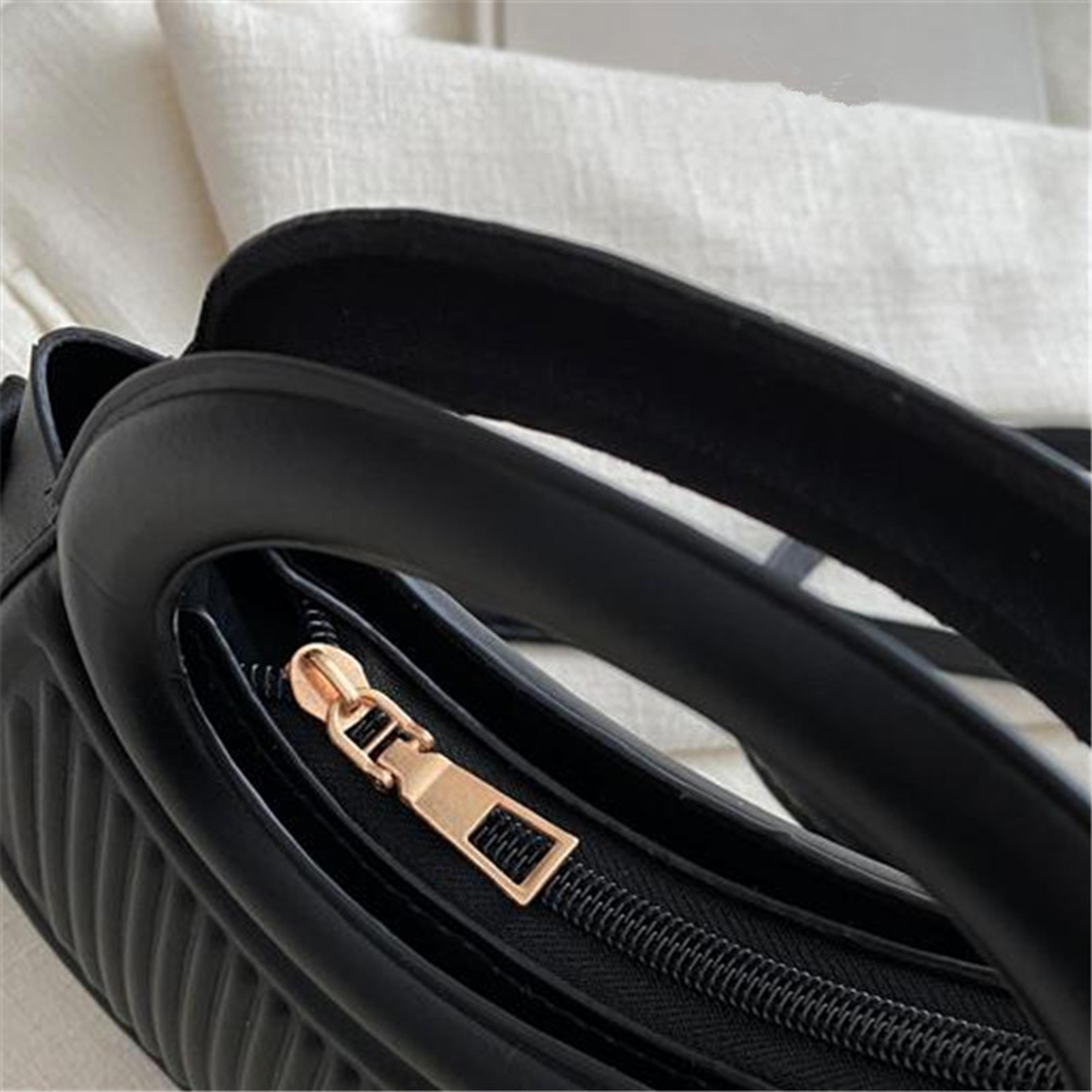 Chic Mini Half Moon Bag Adjustable Crossbody Purse With Top Handle 4