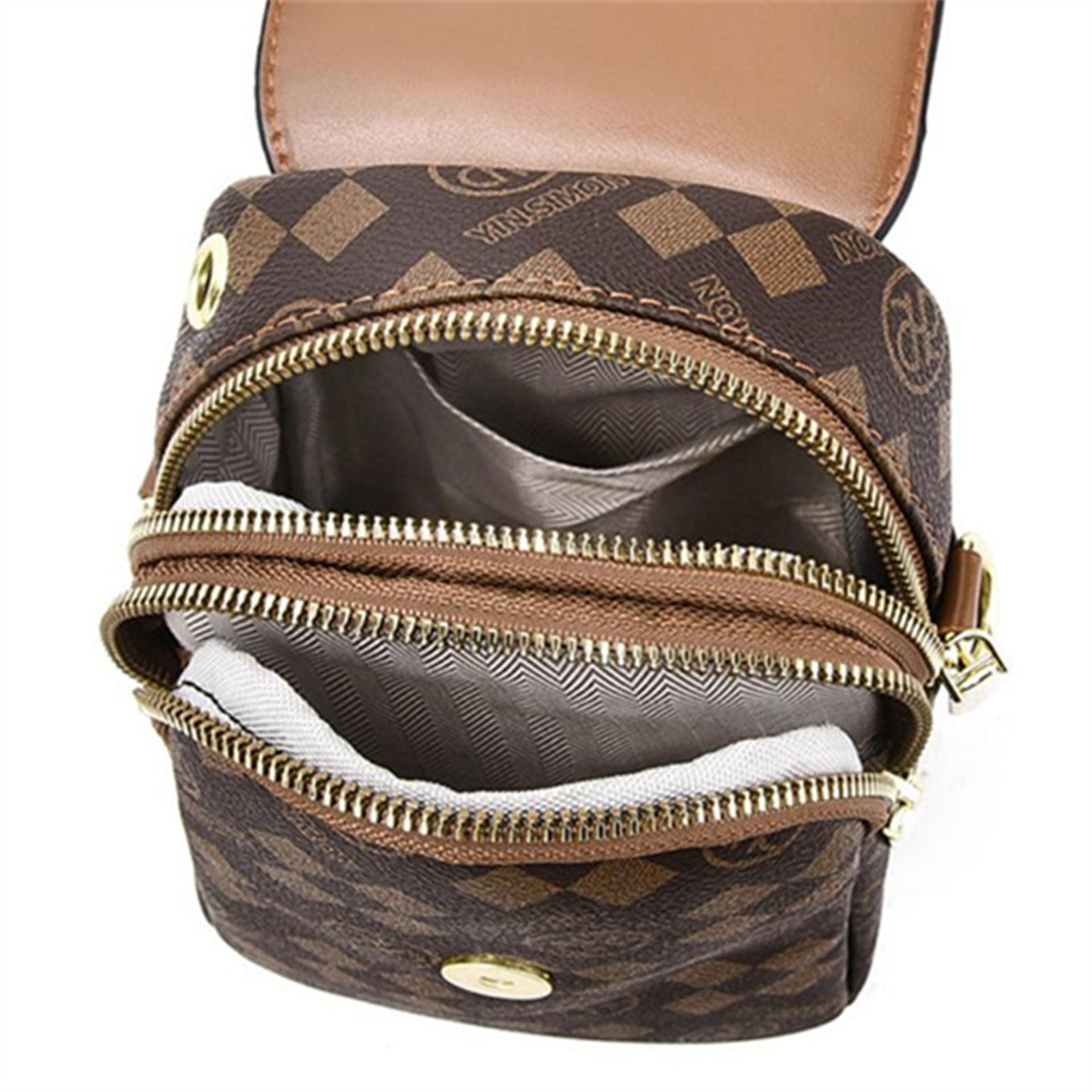 Monogram Crossbody Phone Bag For Women With Adjustable Strap 2