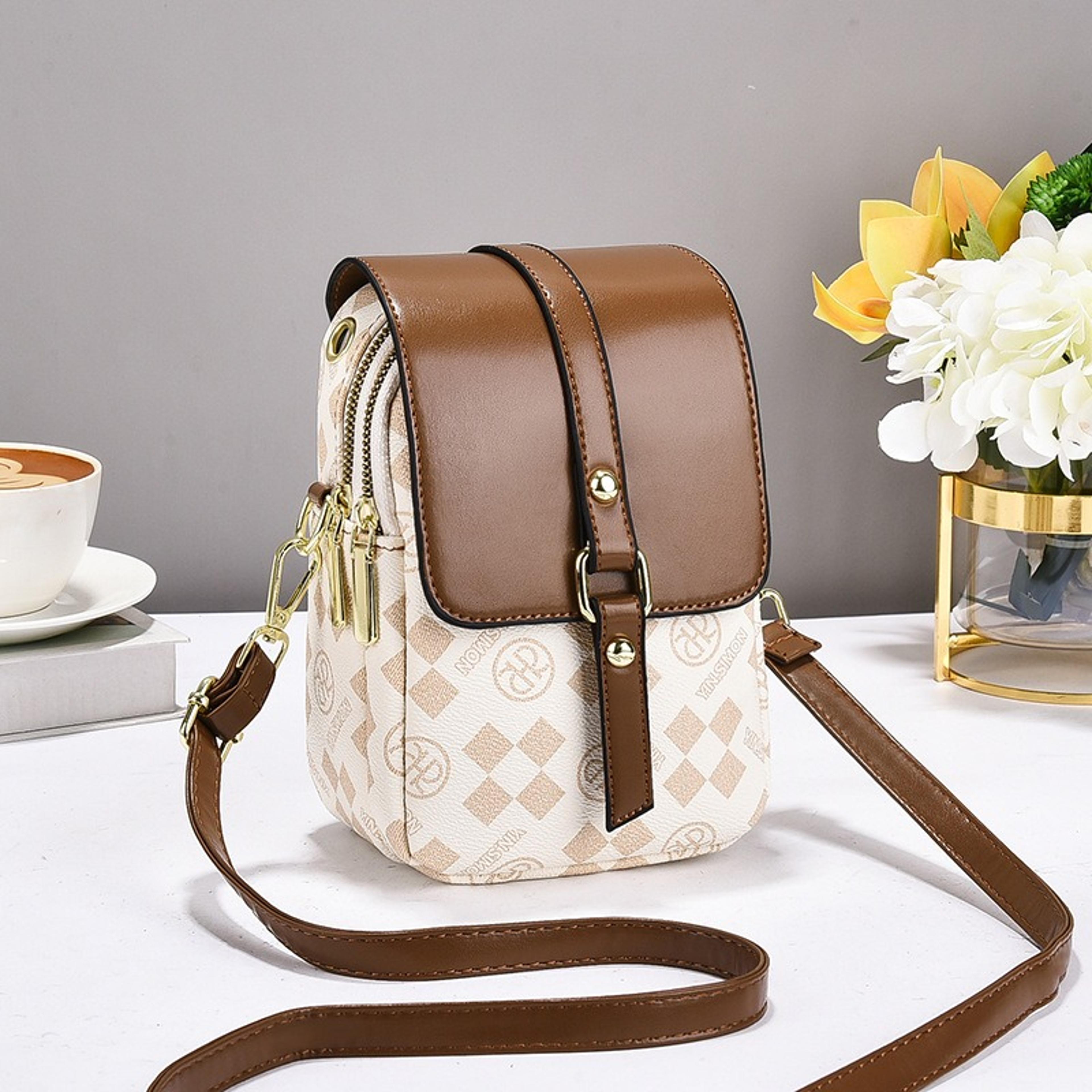 Monogram Crossbody Phone Bag For Women With Adjustable Strap 6