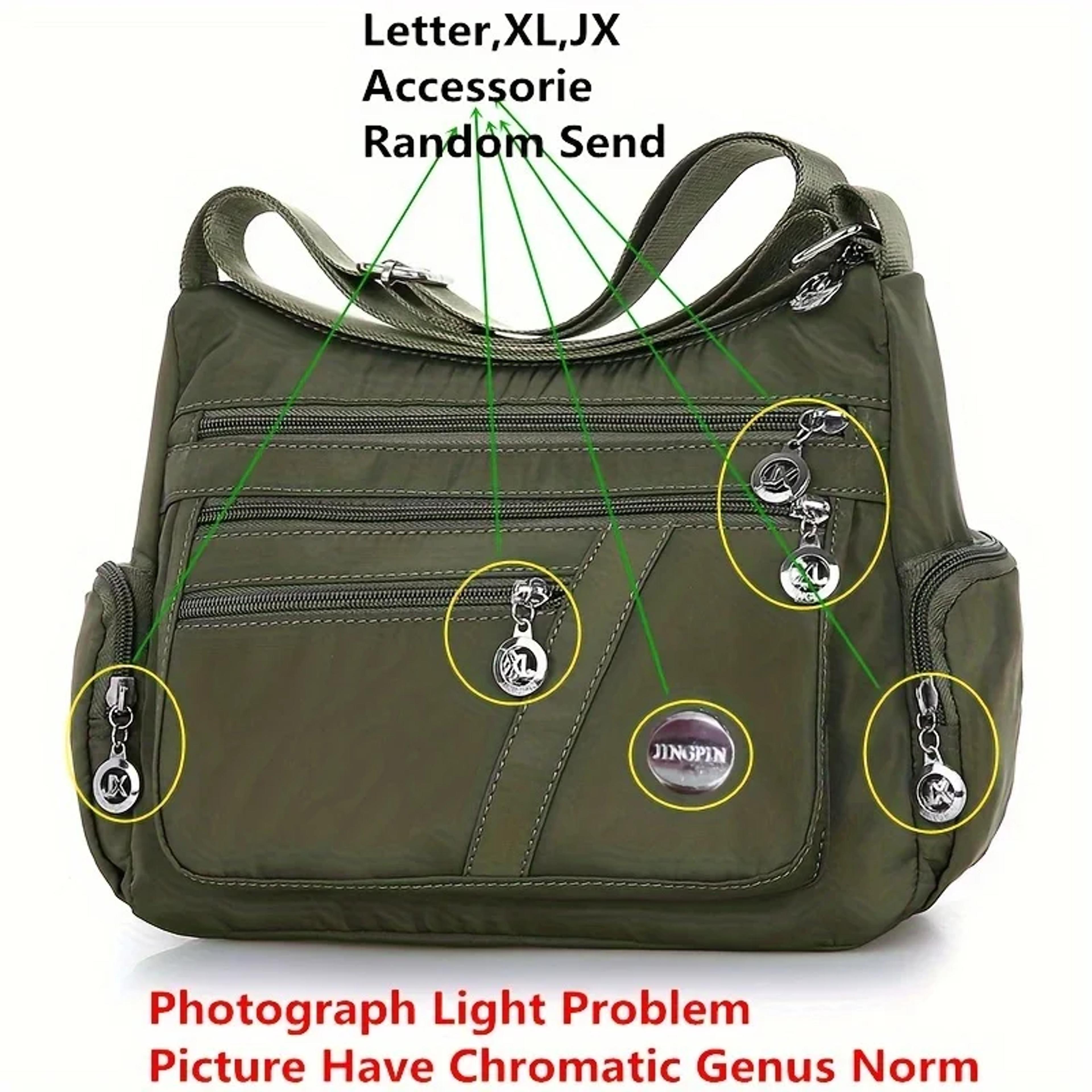 Womens Large Capacity Multi Pocket Crossbody Bag With Adjustable Strap 8