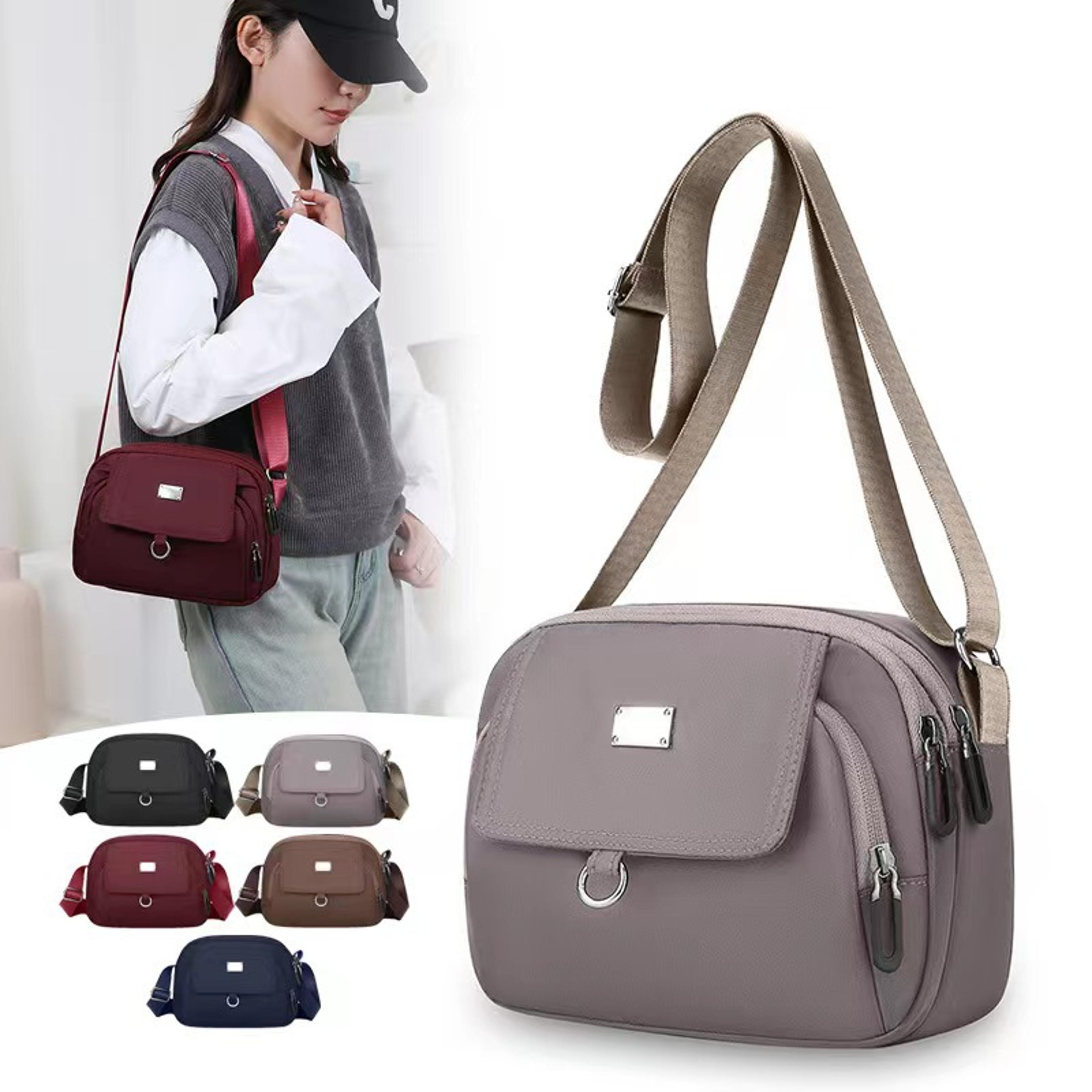 Womens Multi Pocket Crossbody Bag With Adjustable Strap For Travel And Daily Use 0