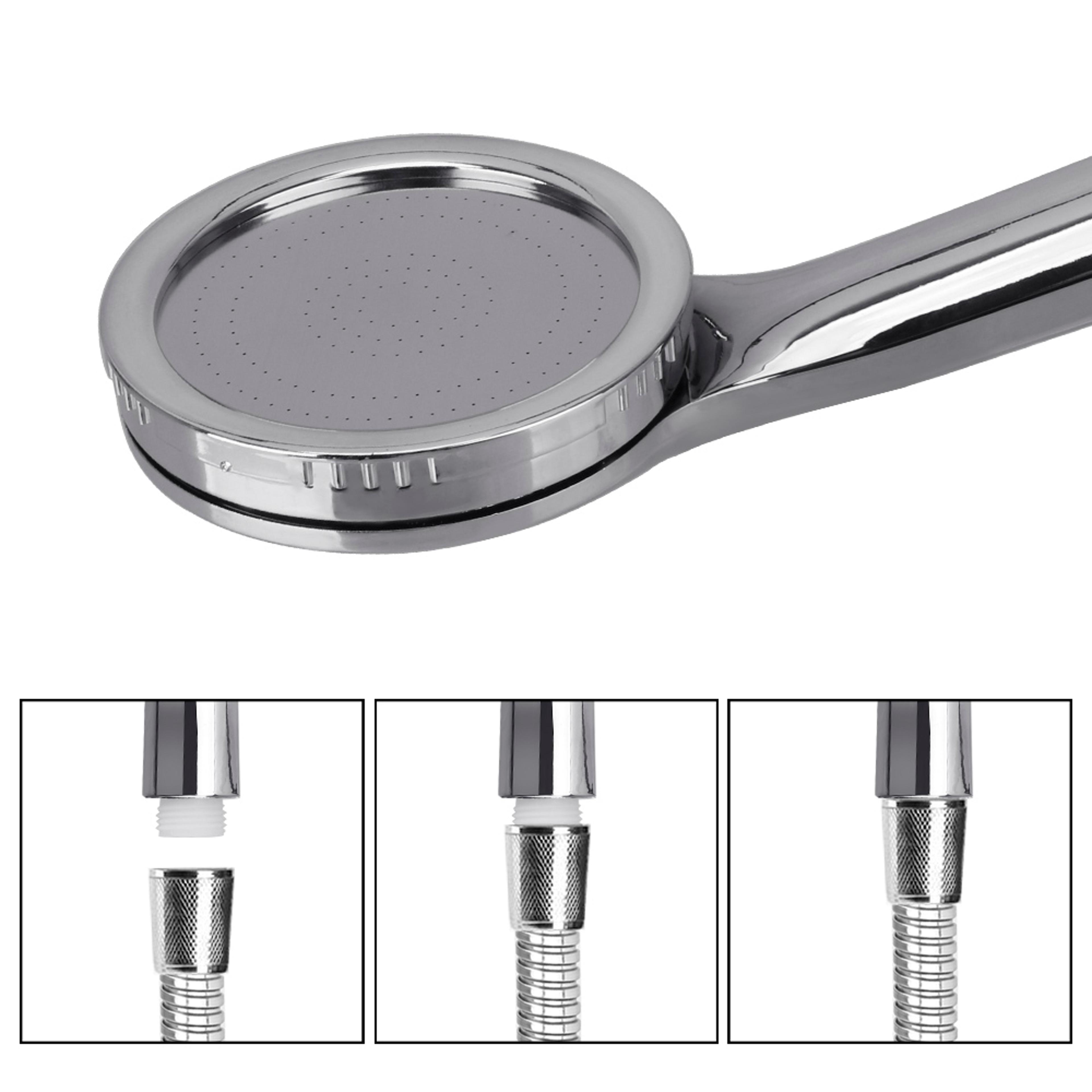 High Pressure Rainfall Shower Head Water Saving Chrome Spray Nozzle 1