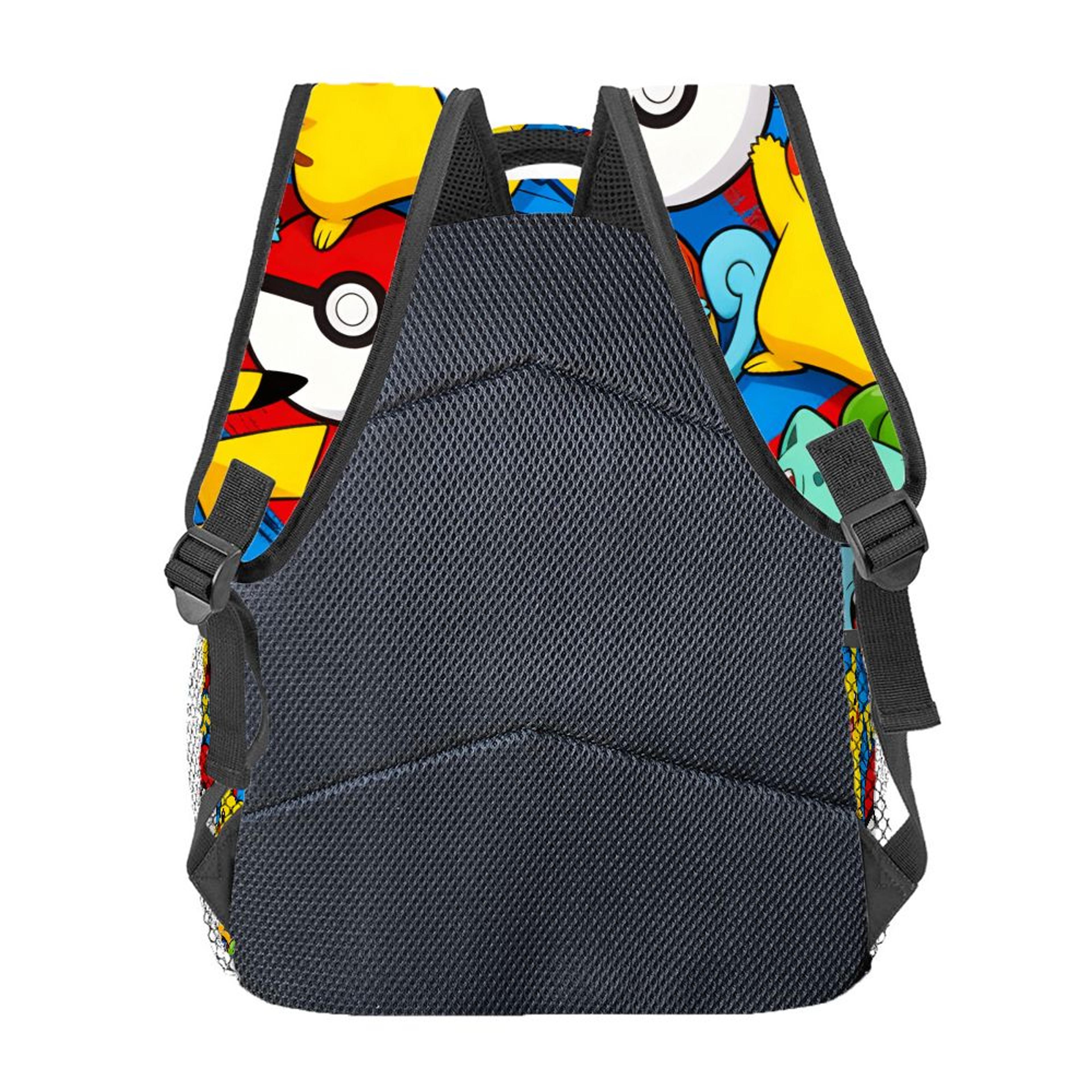 Pikachu Anime Backpack Lightweight School Bookbag With Mesh Pockets 0