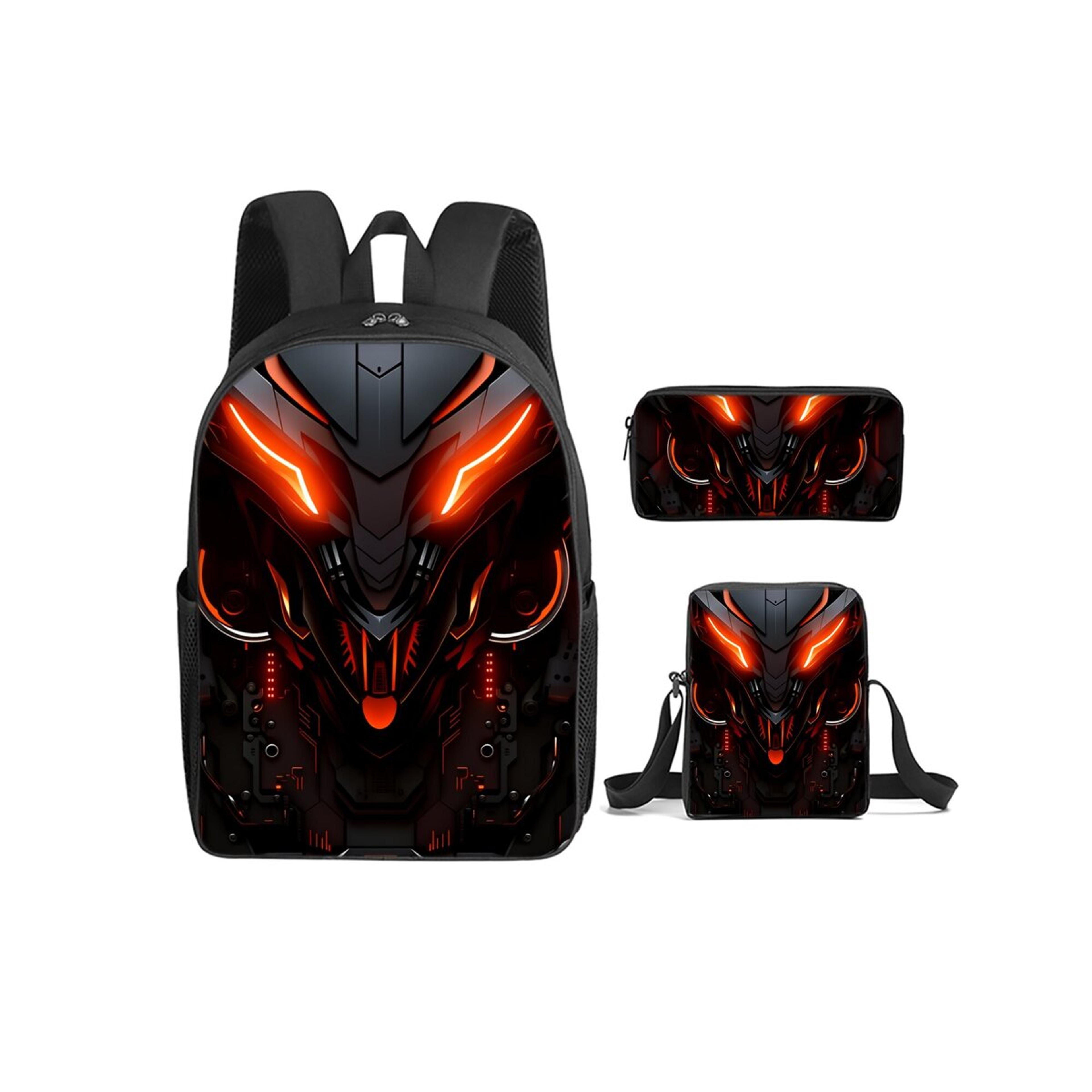 Mechanical Robot Piece Kids Backpack Set With Messenger Bag And Pencil Case 10