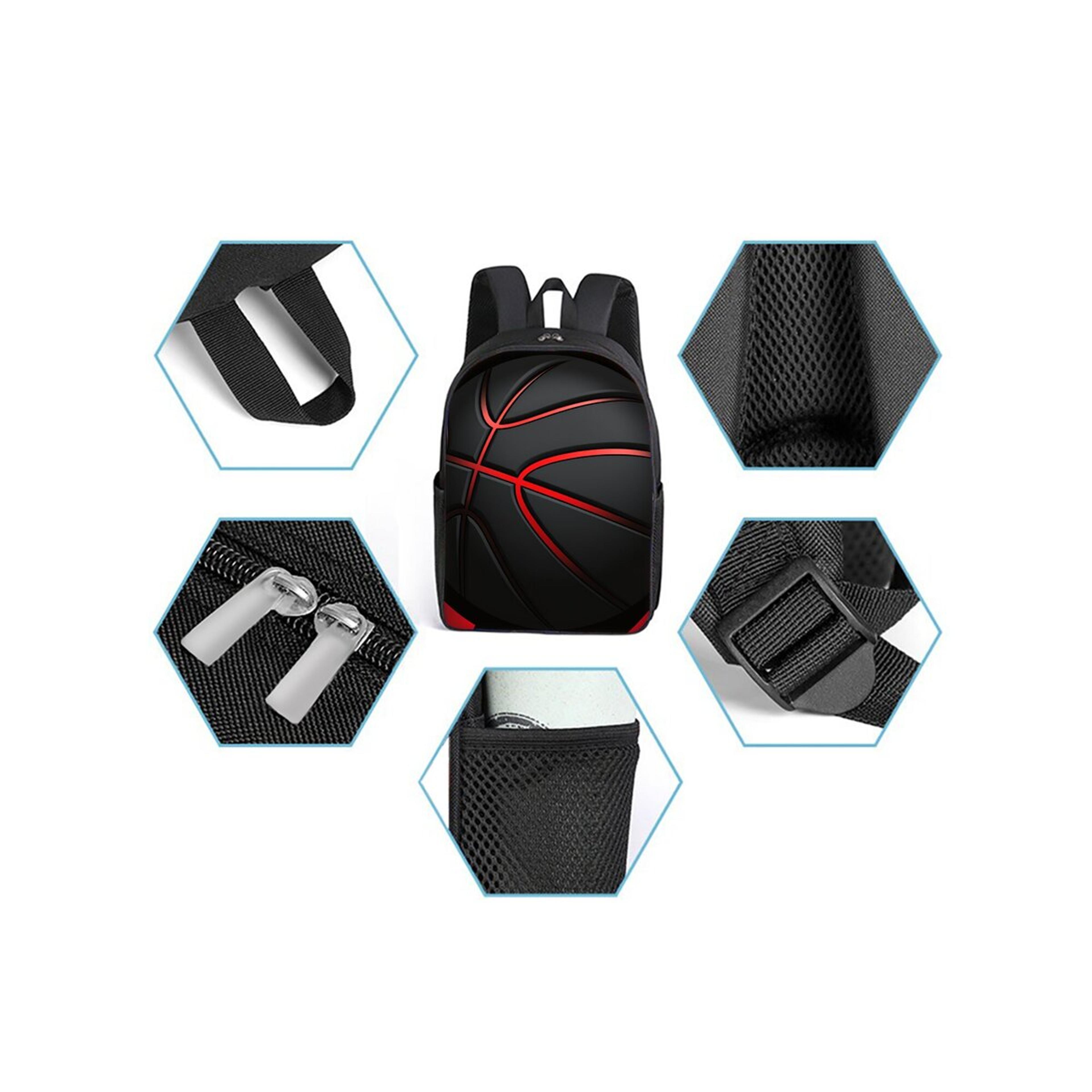 Basketball Backpack Set Piece Kids School Backpack With Messenger Bag And Pencil Case 2