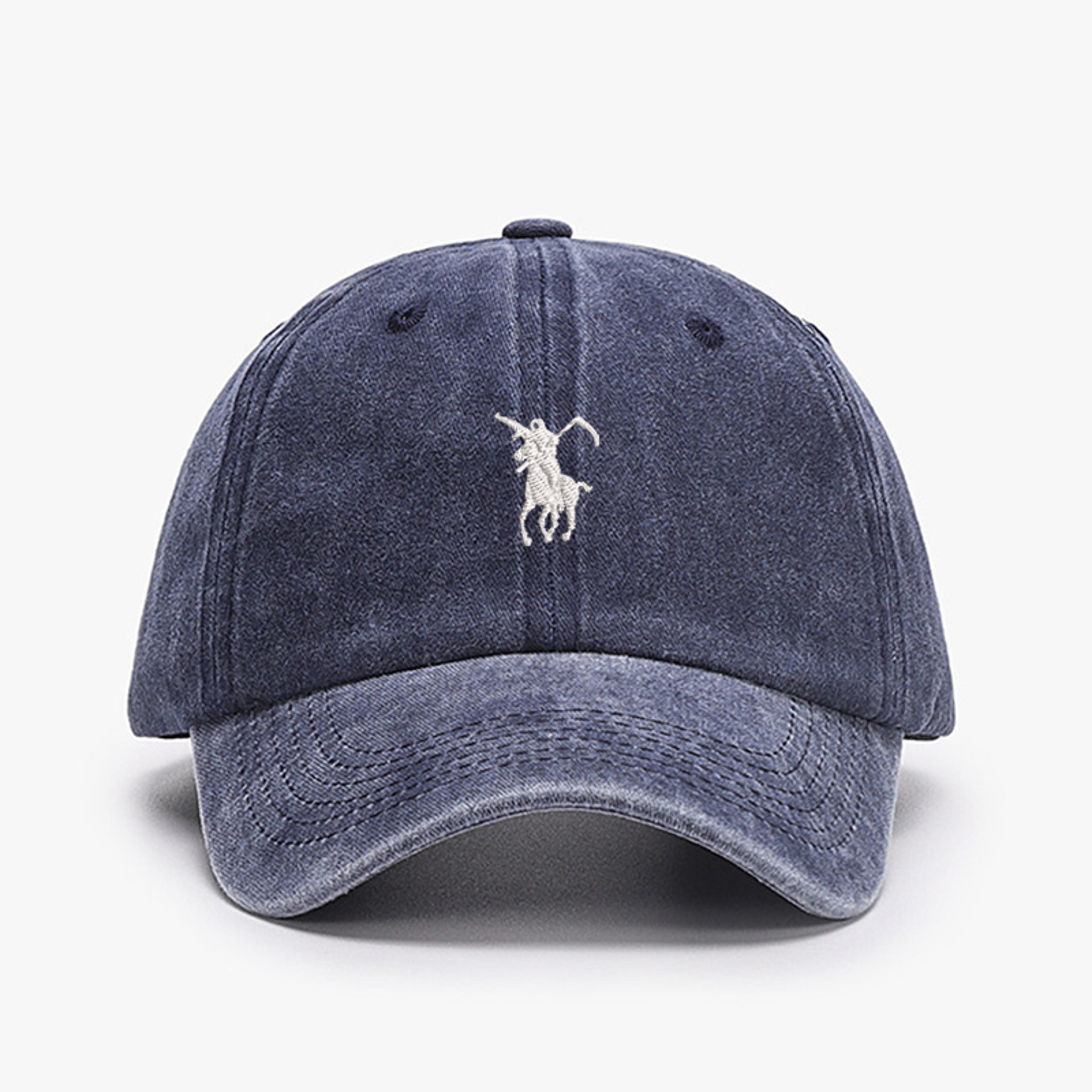 Grim Reaper Embroidered Washed Cotton Dad Cap 4