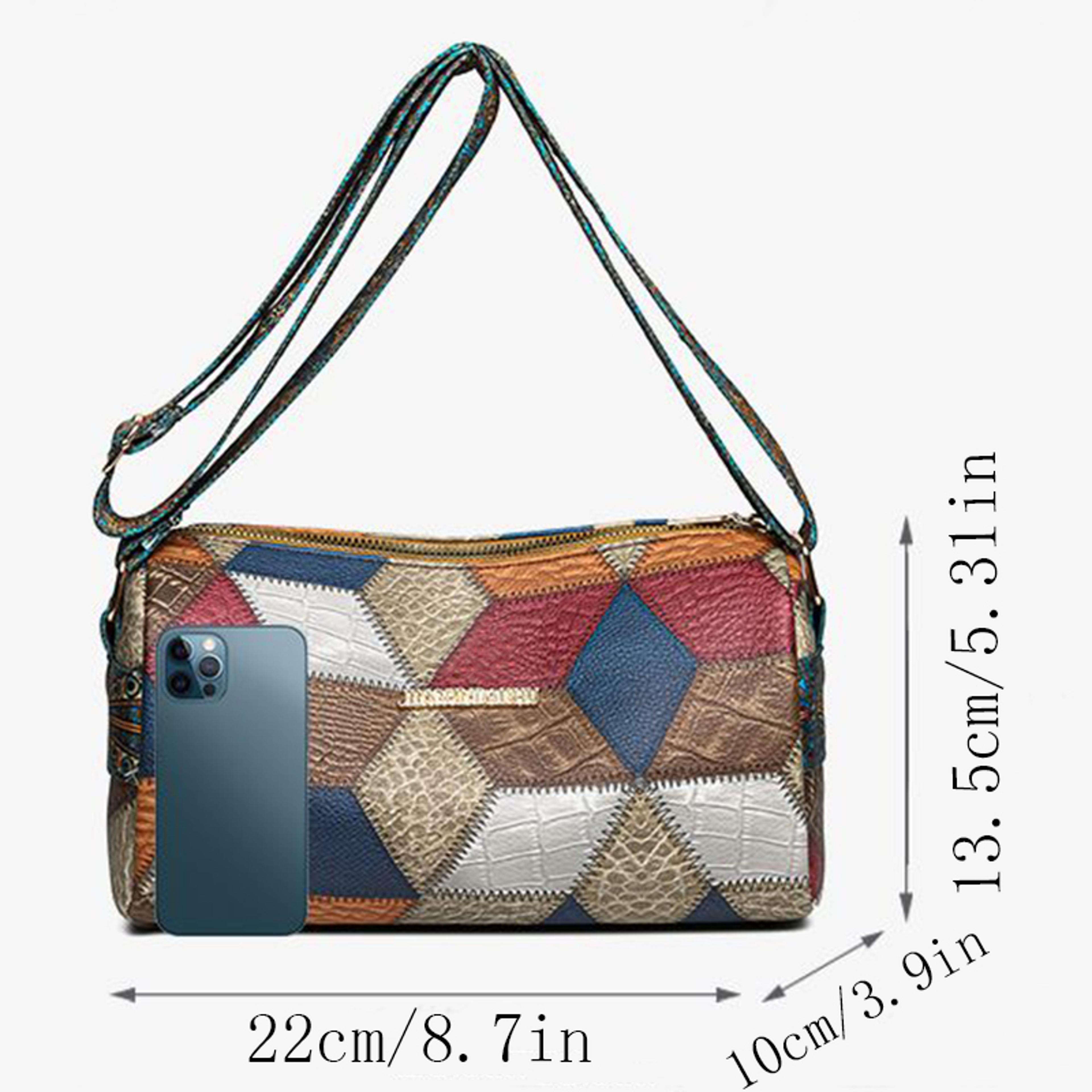 Neutral Rectangular Crossbody Bag With Ethnic Style Shoulder Strap For Women 1