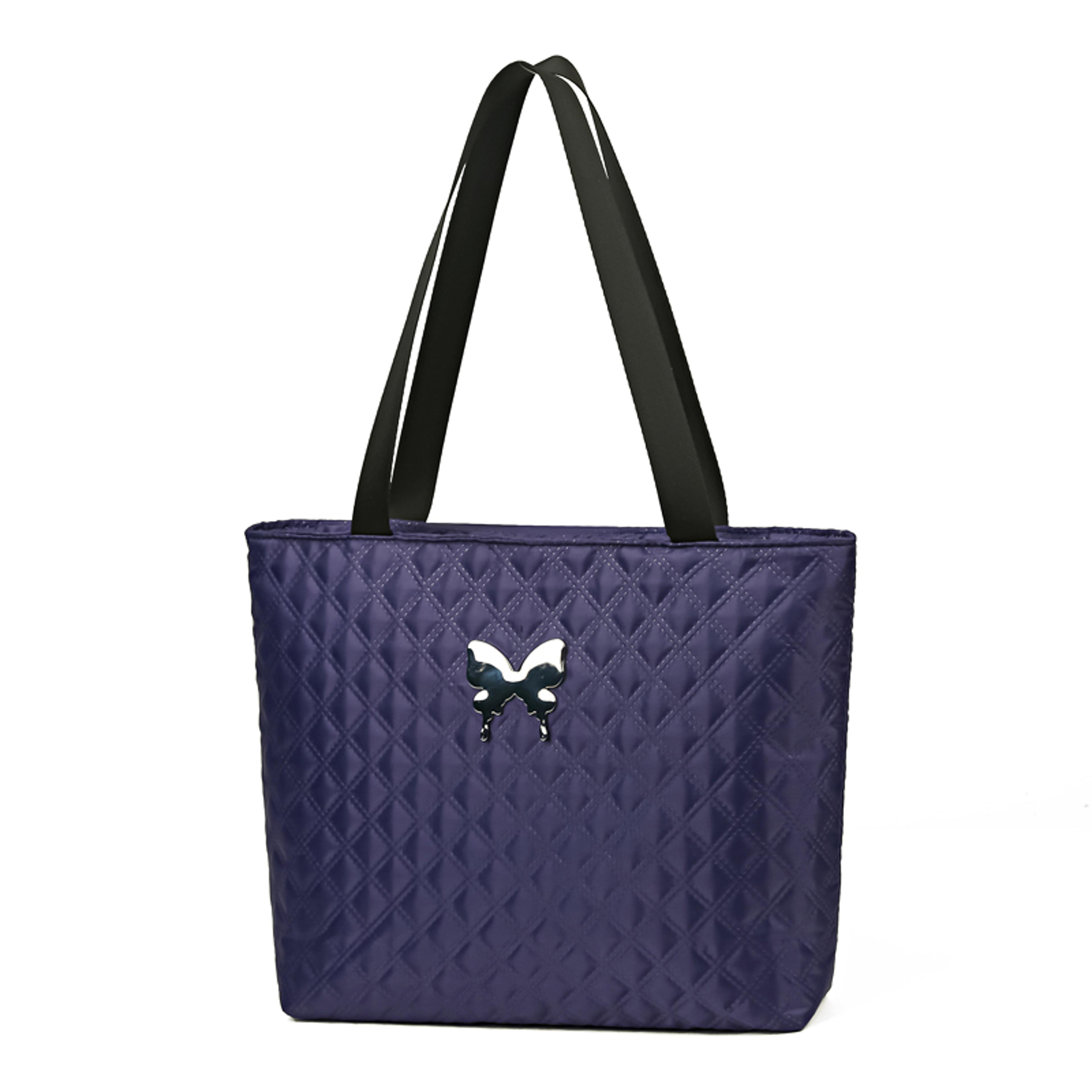 Embroidered Diamond Tote Bag Versatile Square Shoulder Bag For Everyday Fitness And Travel 4