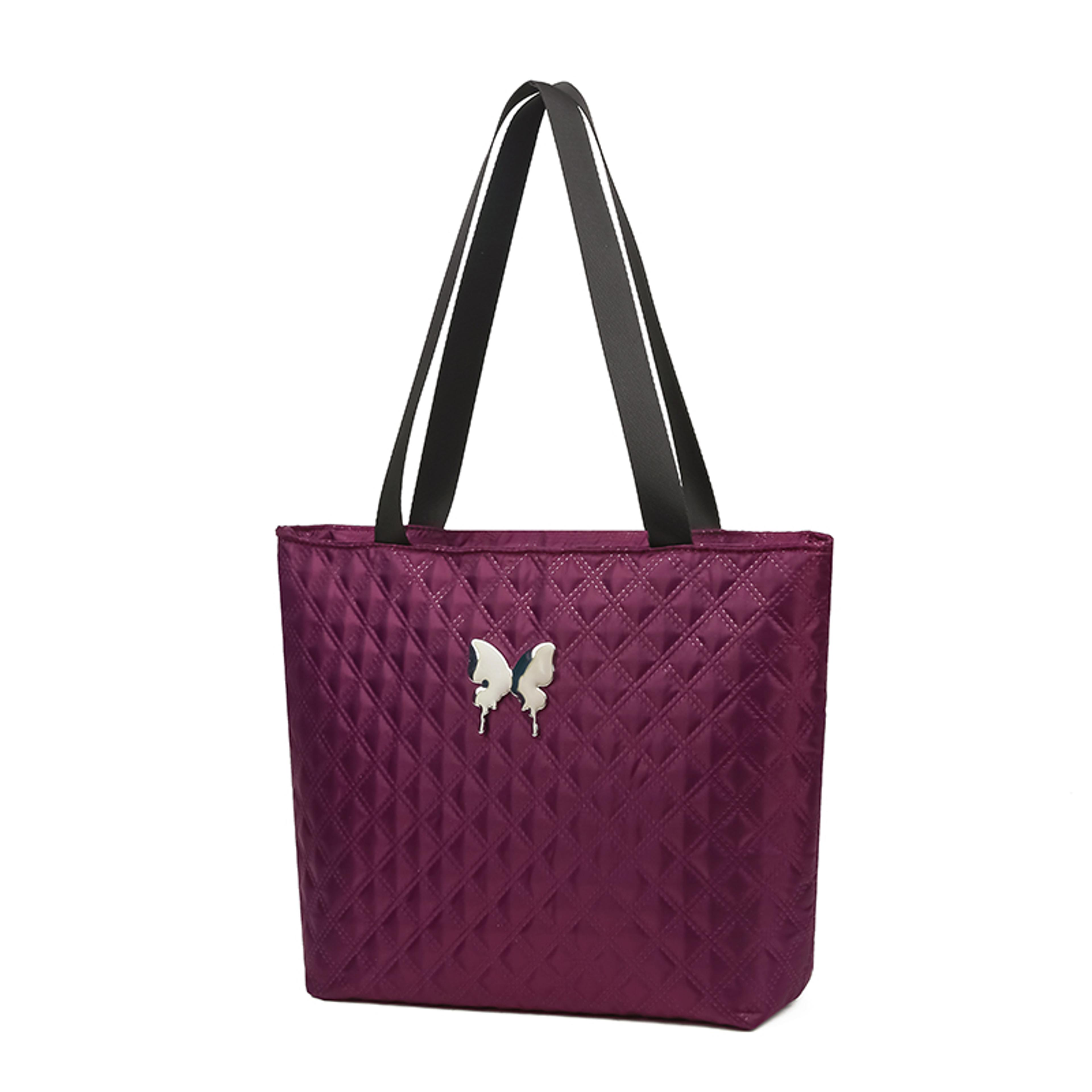 Embroidered Diamond Tote Bag Versatile Square Shoulder Bag For Everyday Fitness And Travel 7