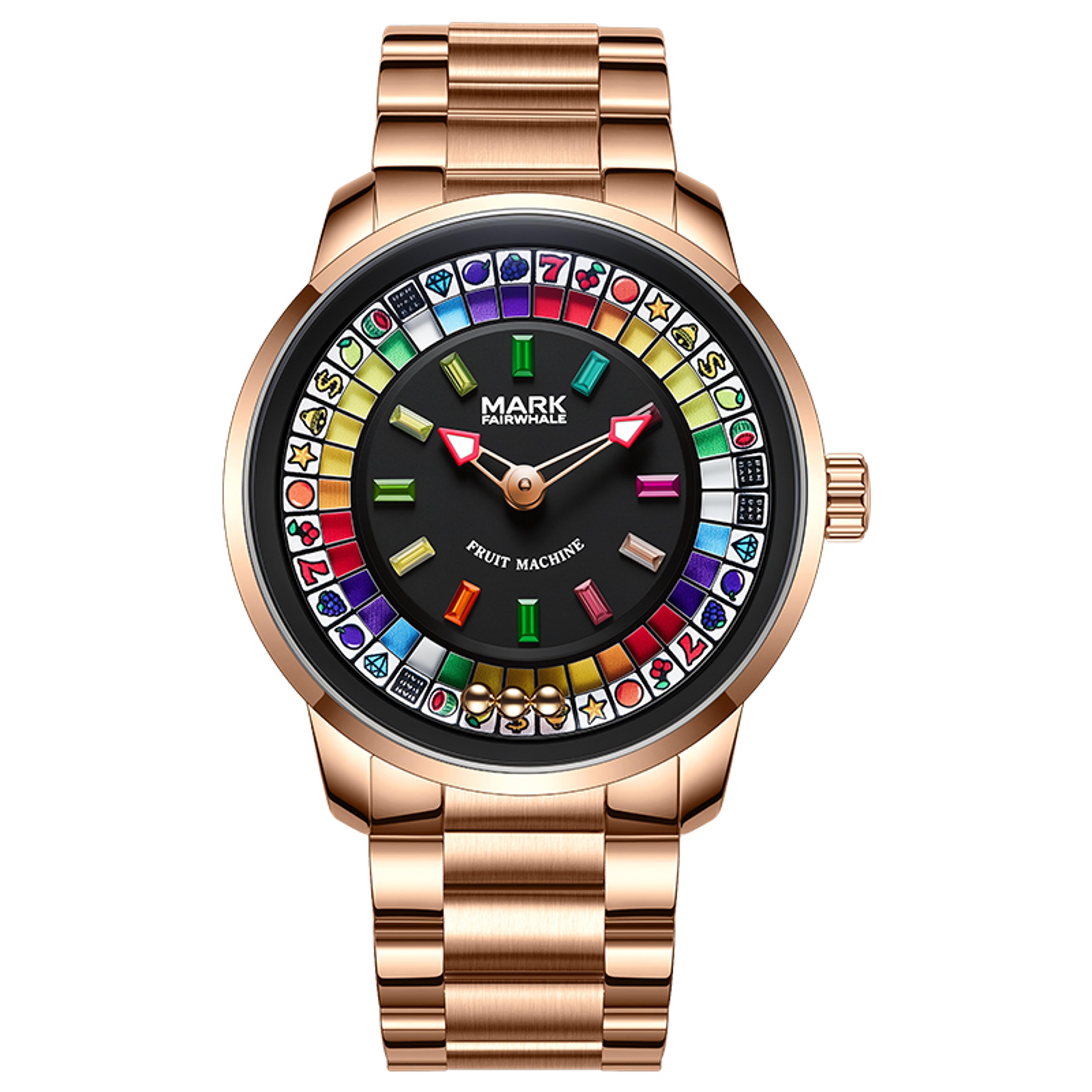 Rotating Dial Quartz Watch For Men With Crystal Accents And Metal Bracelet 9