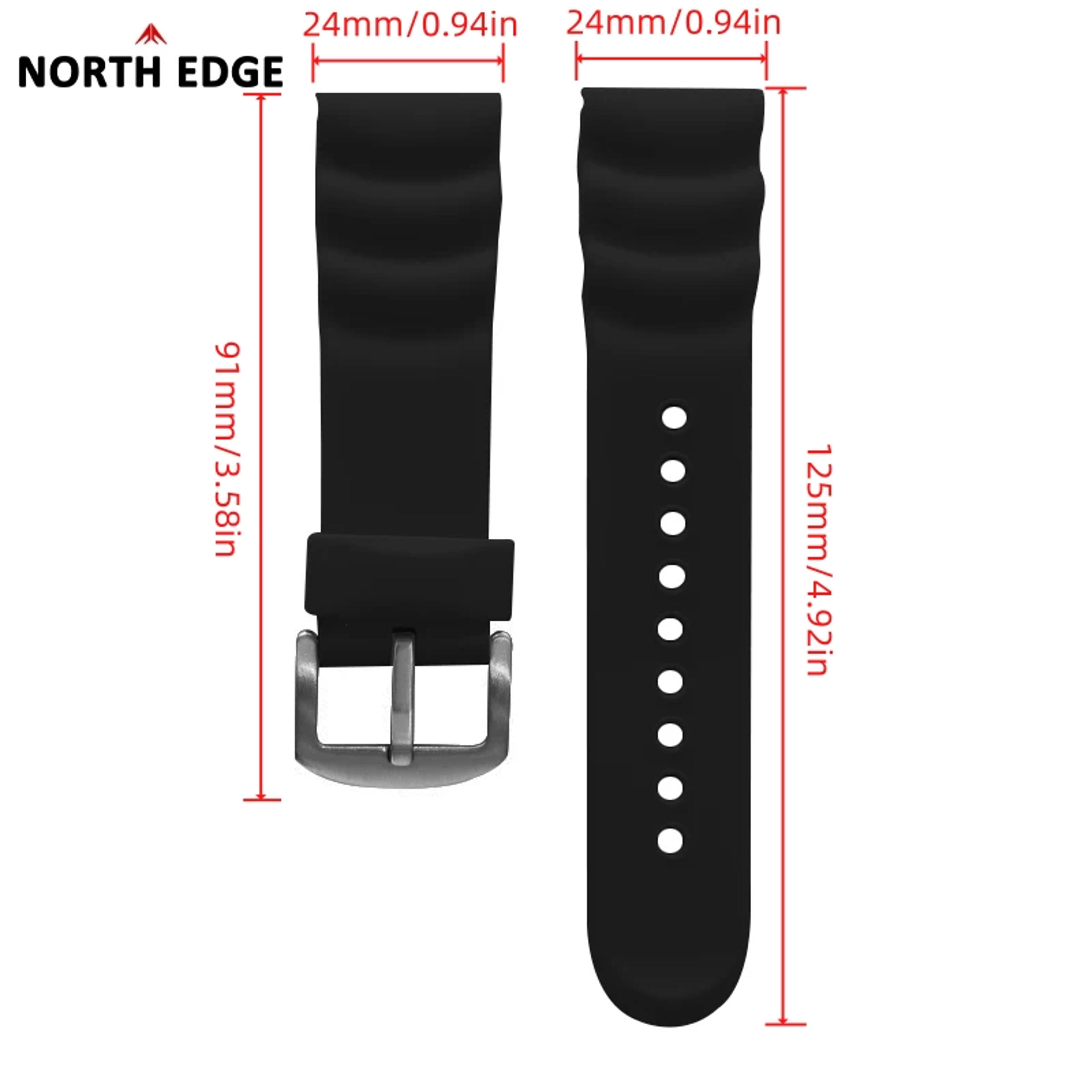 Soft Rubber Watch Strap Durable Replacement Watch Band 3