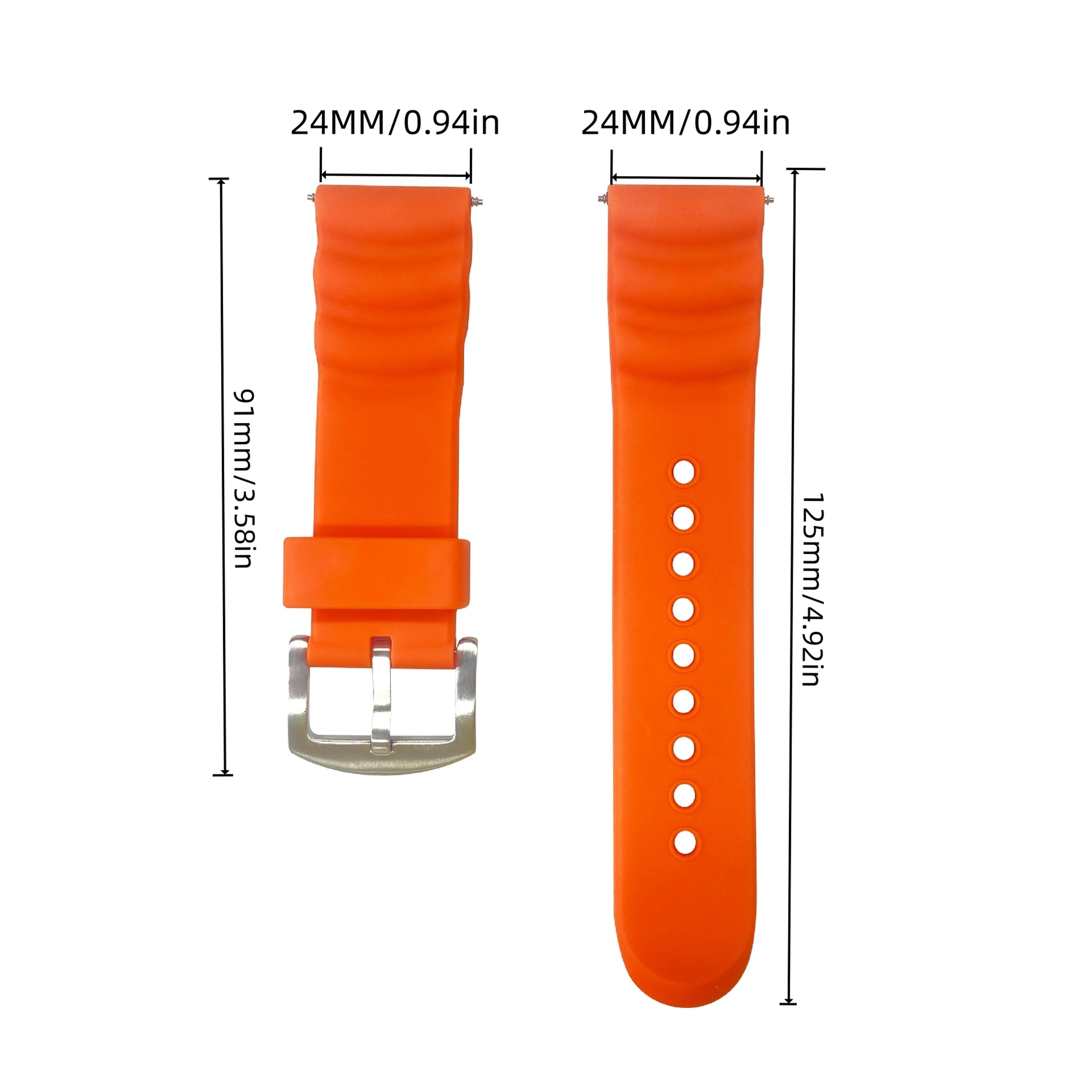 Soft Rubber Watch Strap Durable Replacement Watch Band 1