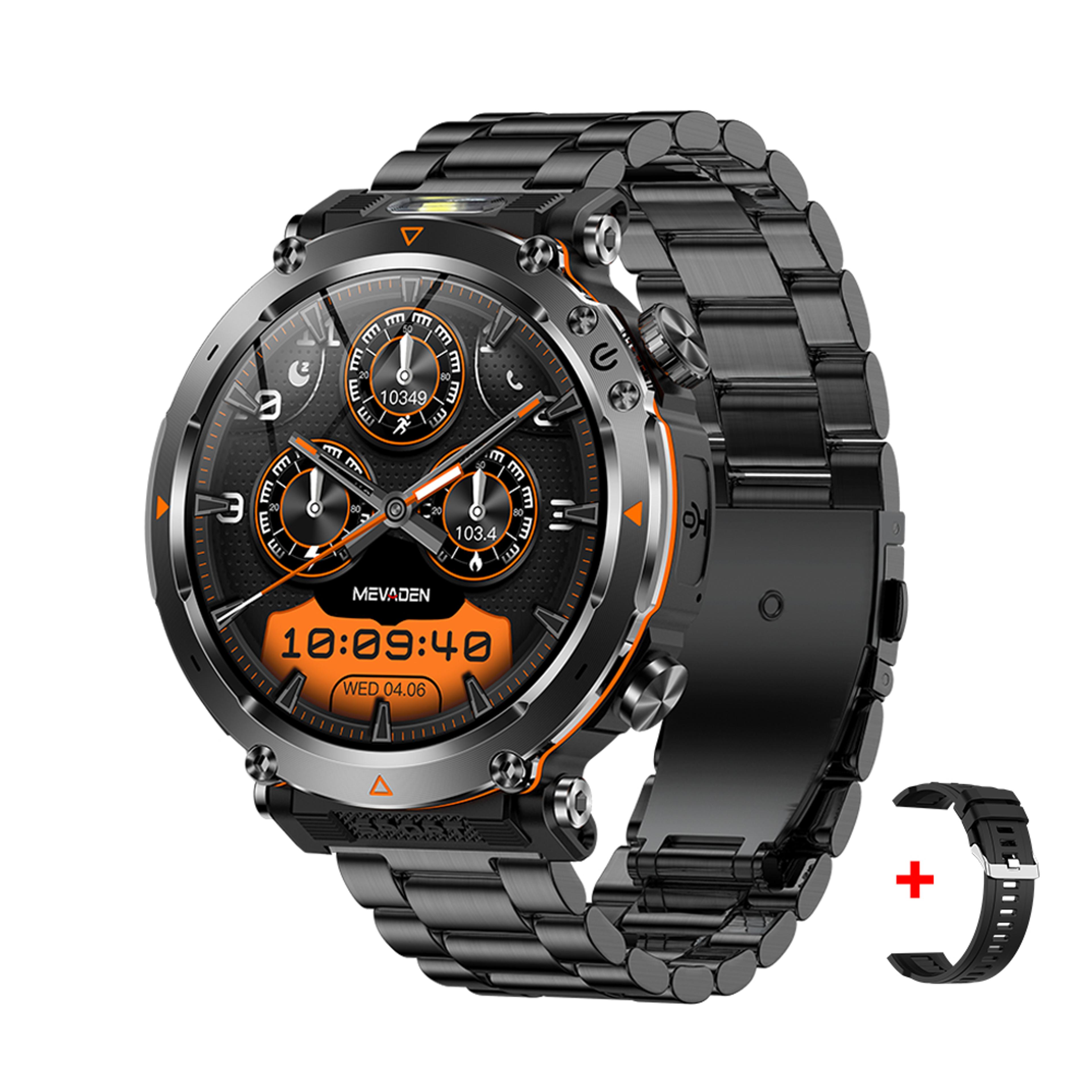 Outdoor Smartwatch With Bluetooth Calling Compass Flashlight 6
