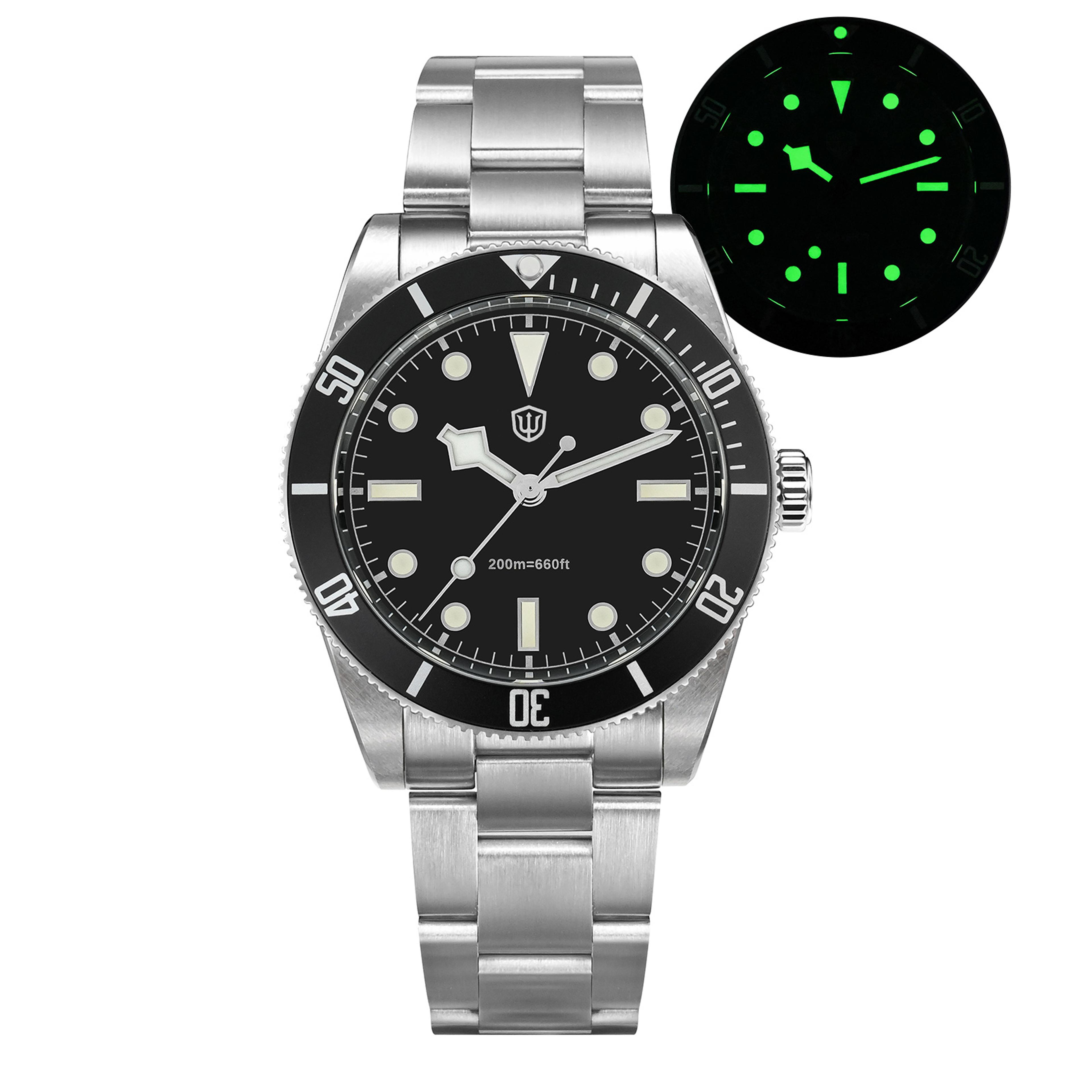 Sweep Second Quartz Dive Watch With Sapphire Crystal Luminous Waterproof Design 6