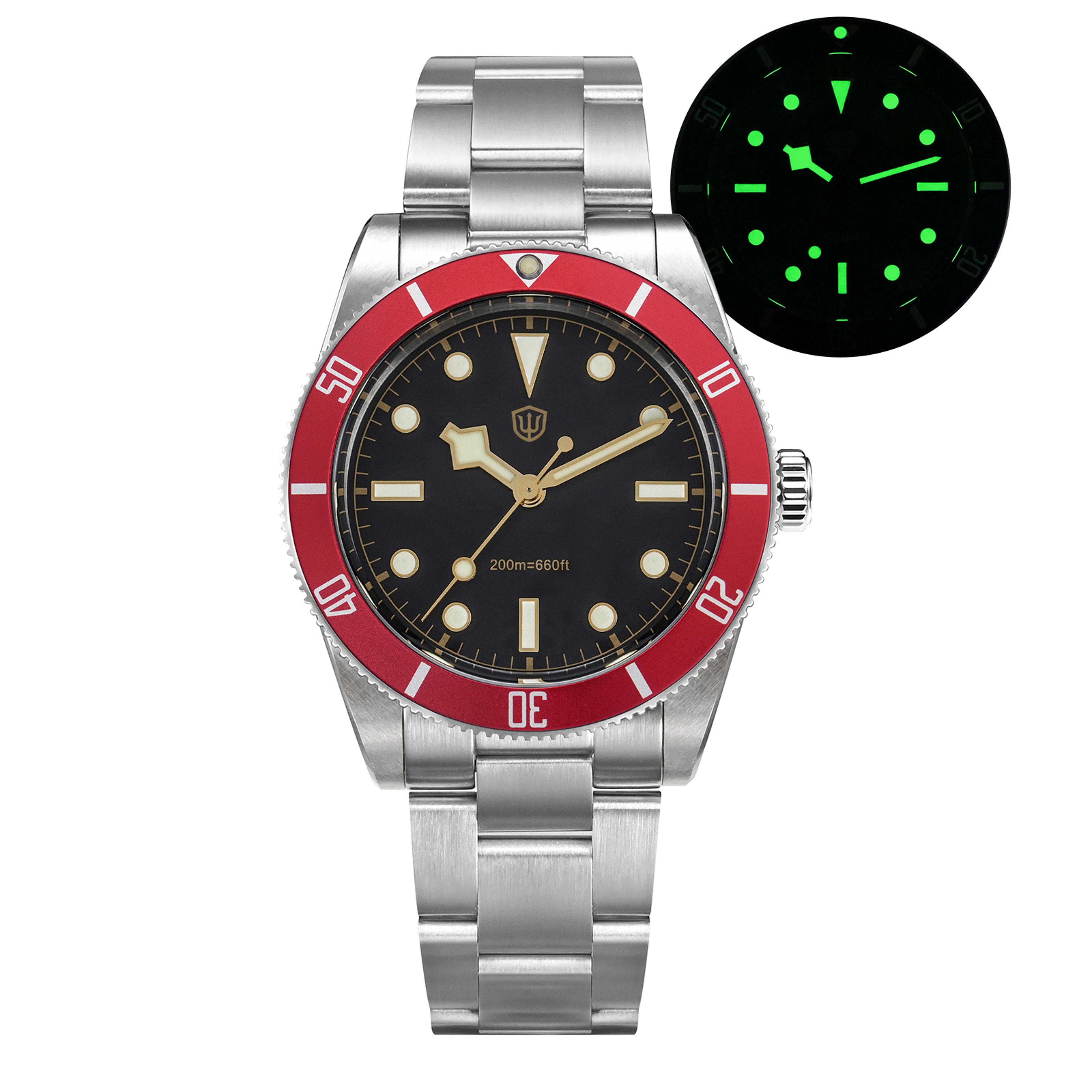Vintage Sweep Second Waterproof Sapphire Crystal Luminous Watch 7