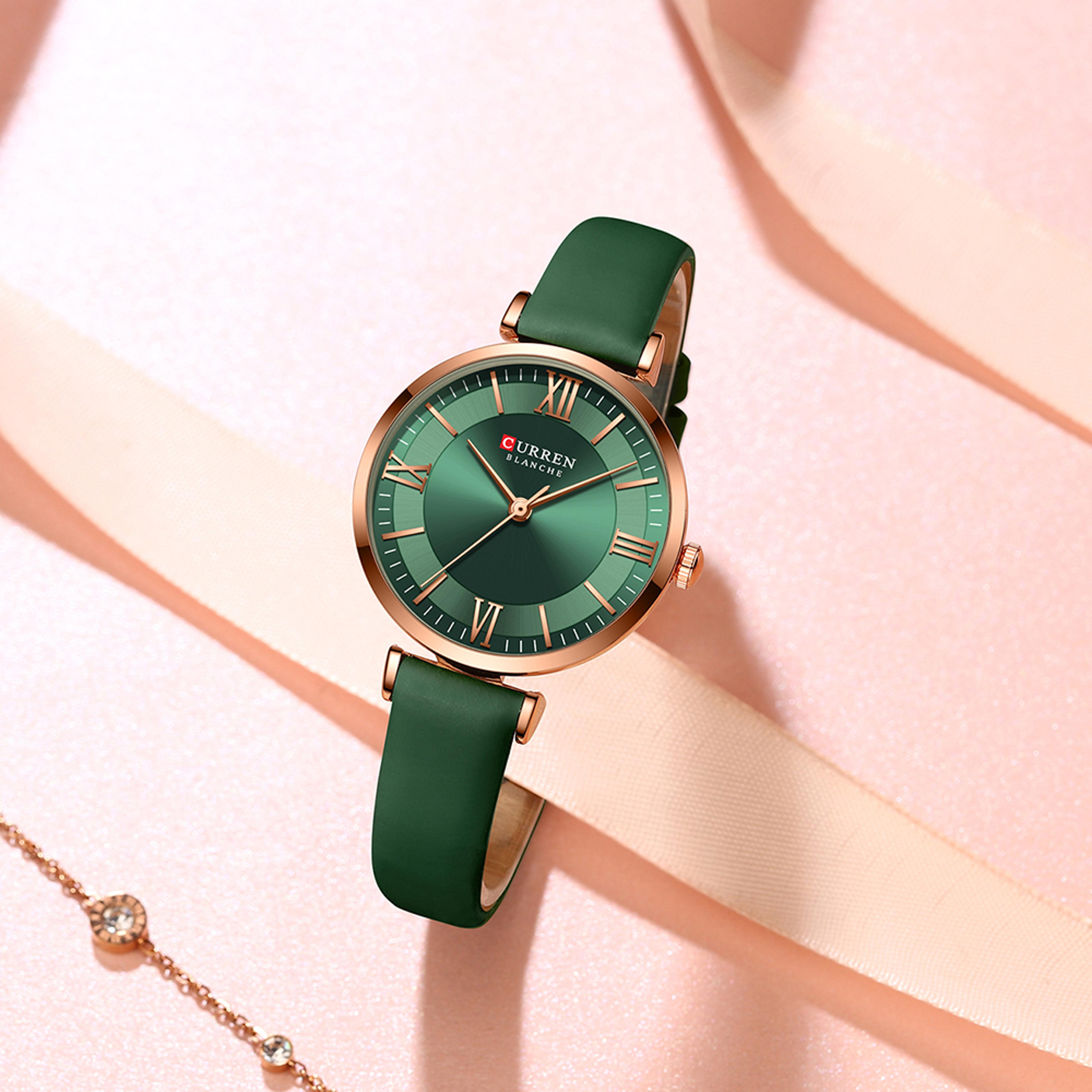 elegant leather strap women quartz watch stylish waterproof bracelet wristwatch