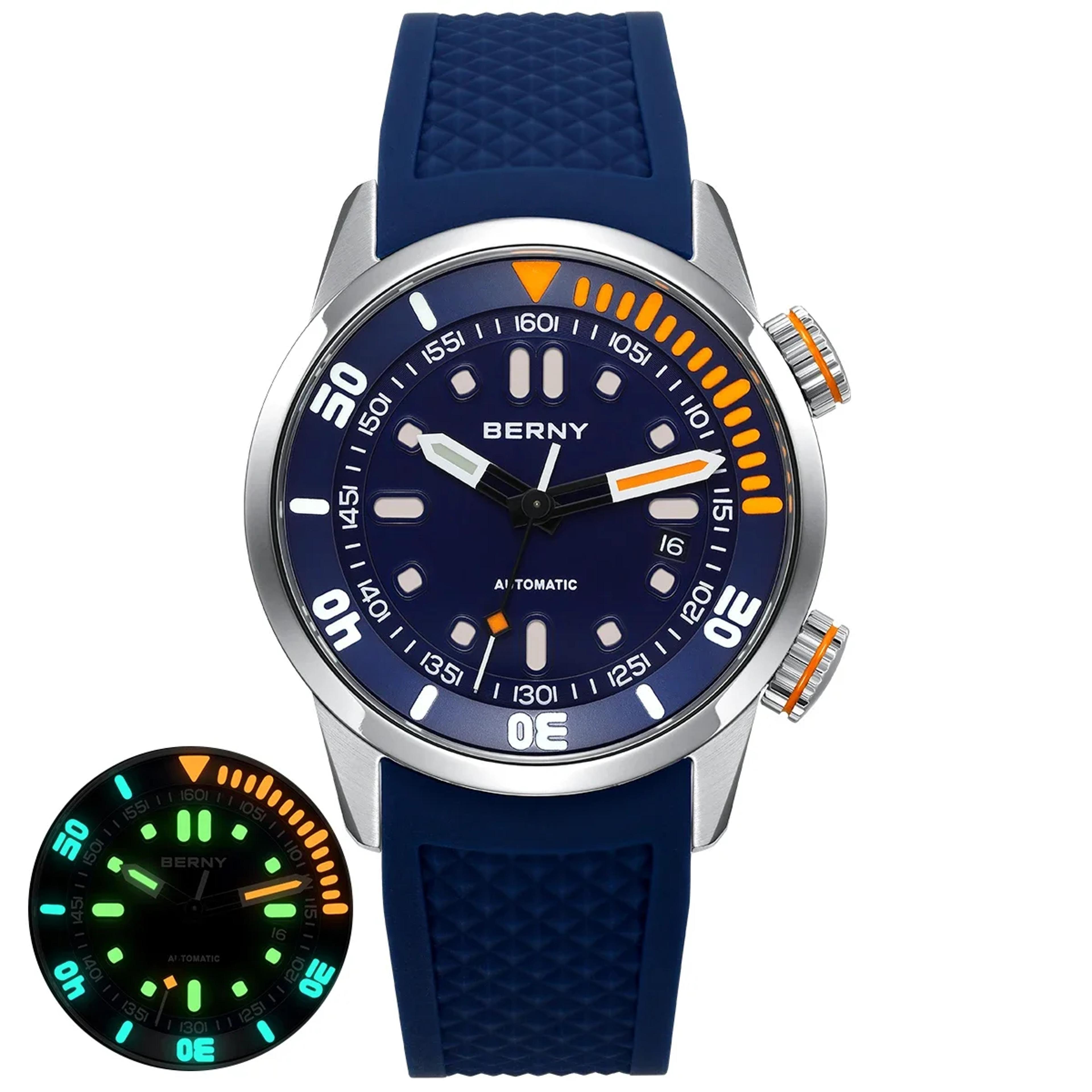 Super Luminous Automatic Dive Watch For Men With Sapphire Crystal 6