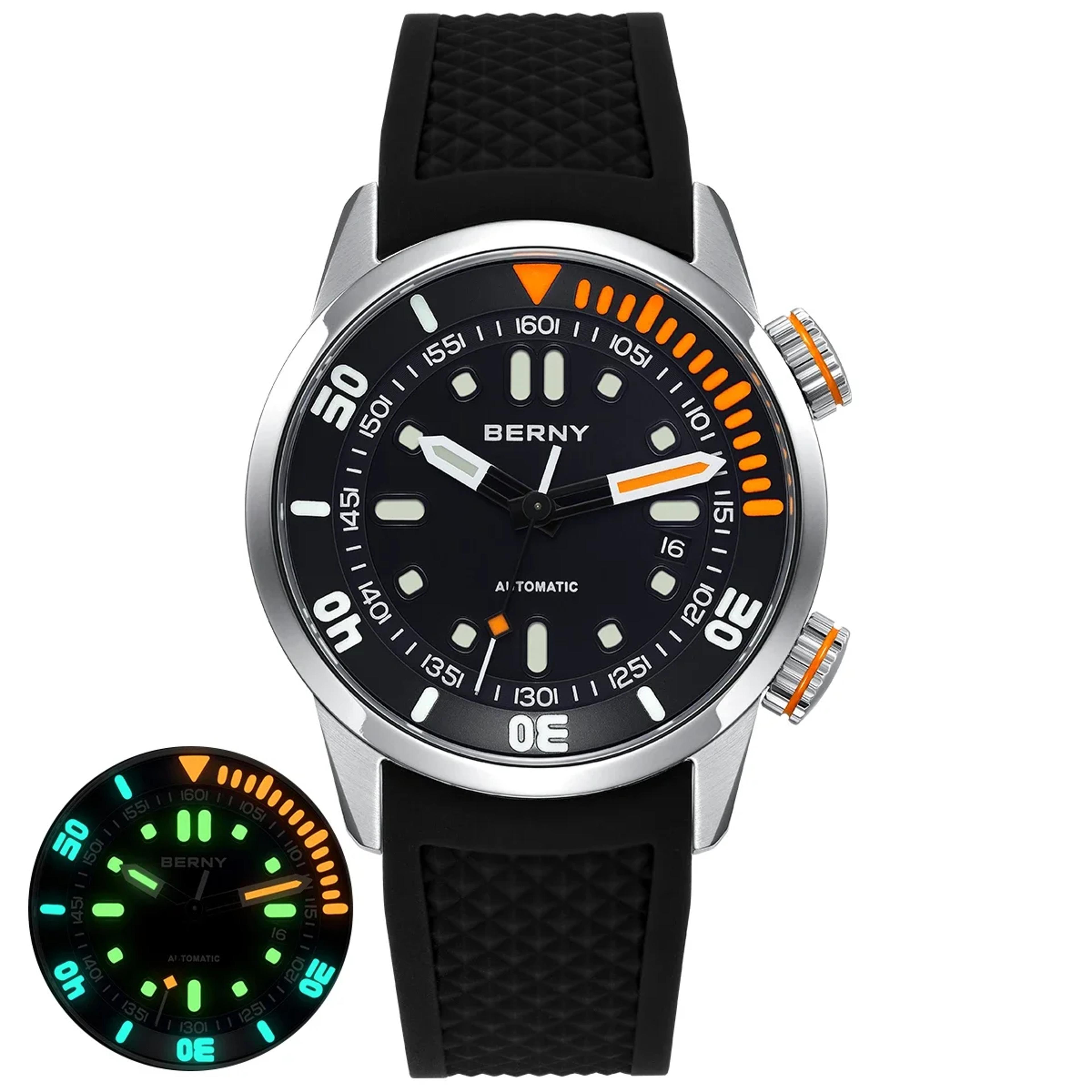 Super Luminous Automatic Dive Watch For Men With Sapphire Crystal 10