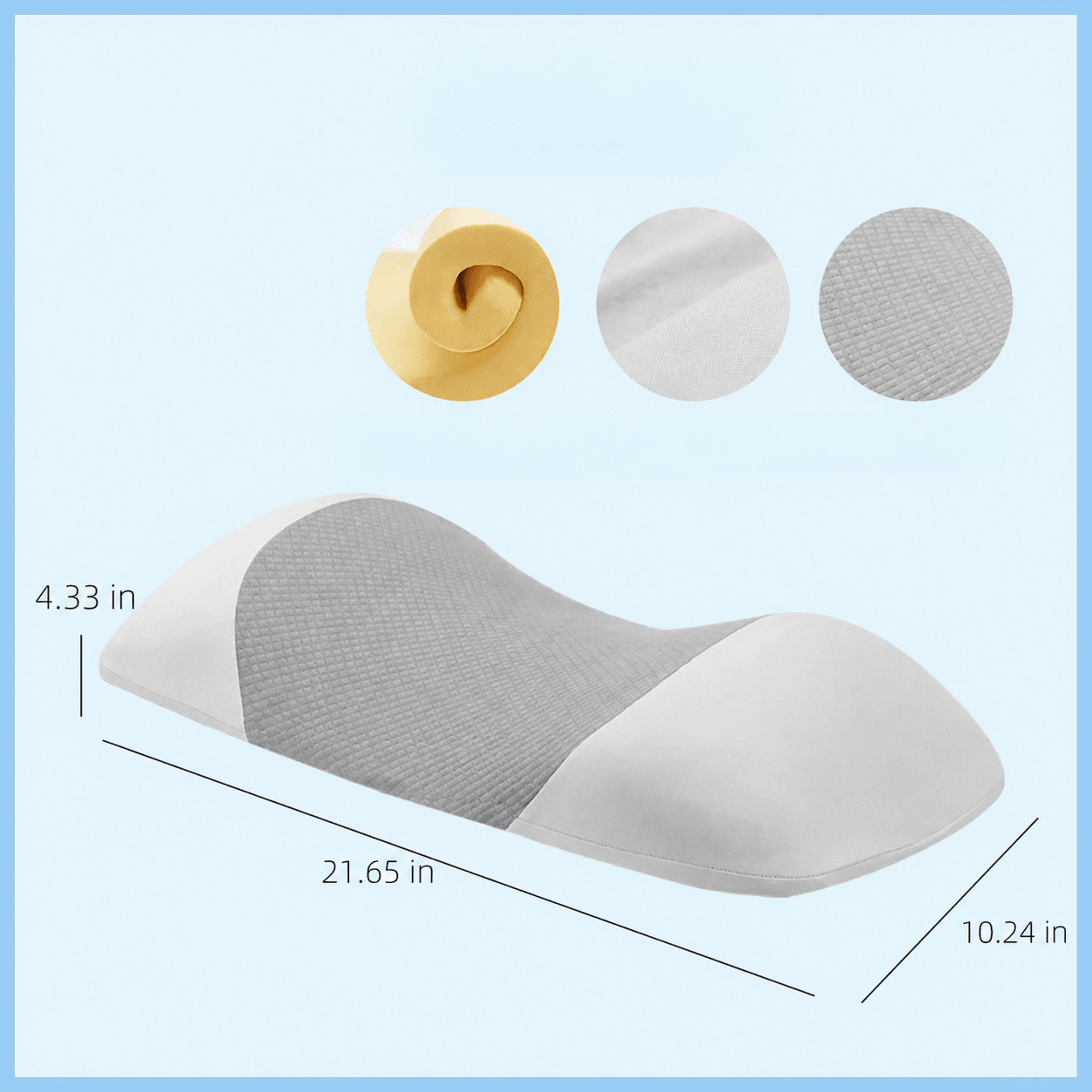 Memory Foam Lumbar Support Pillow For Sleeping And Lower Back Comfort 4