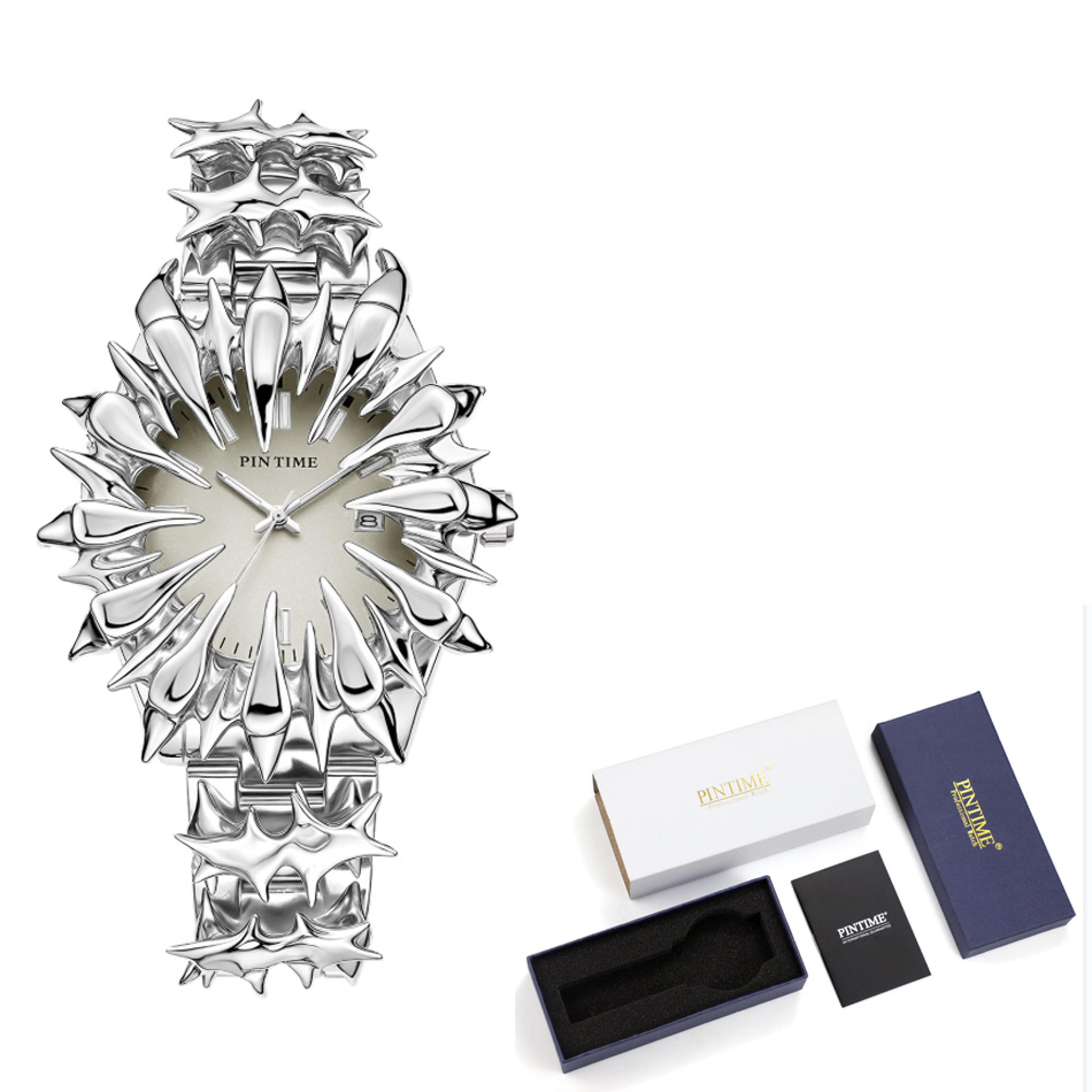 Handmade Dragon Scale Gothic Quartz Watch For Men 9