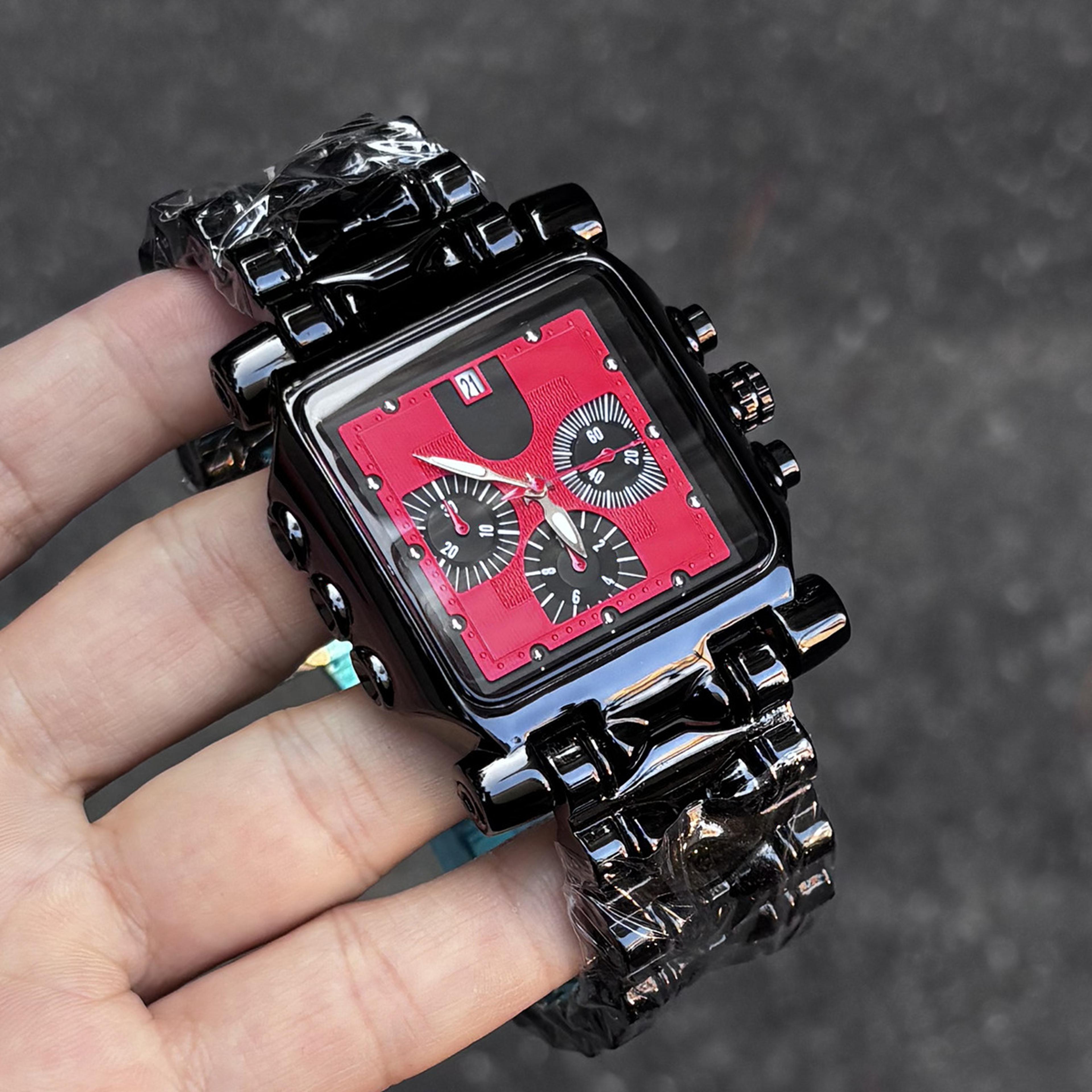 Multifunction Quartz Watch For Men Six Hand Large Dial Retro Statement Watch 5