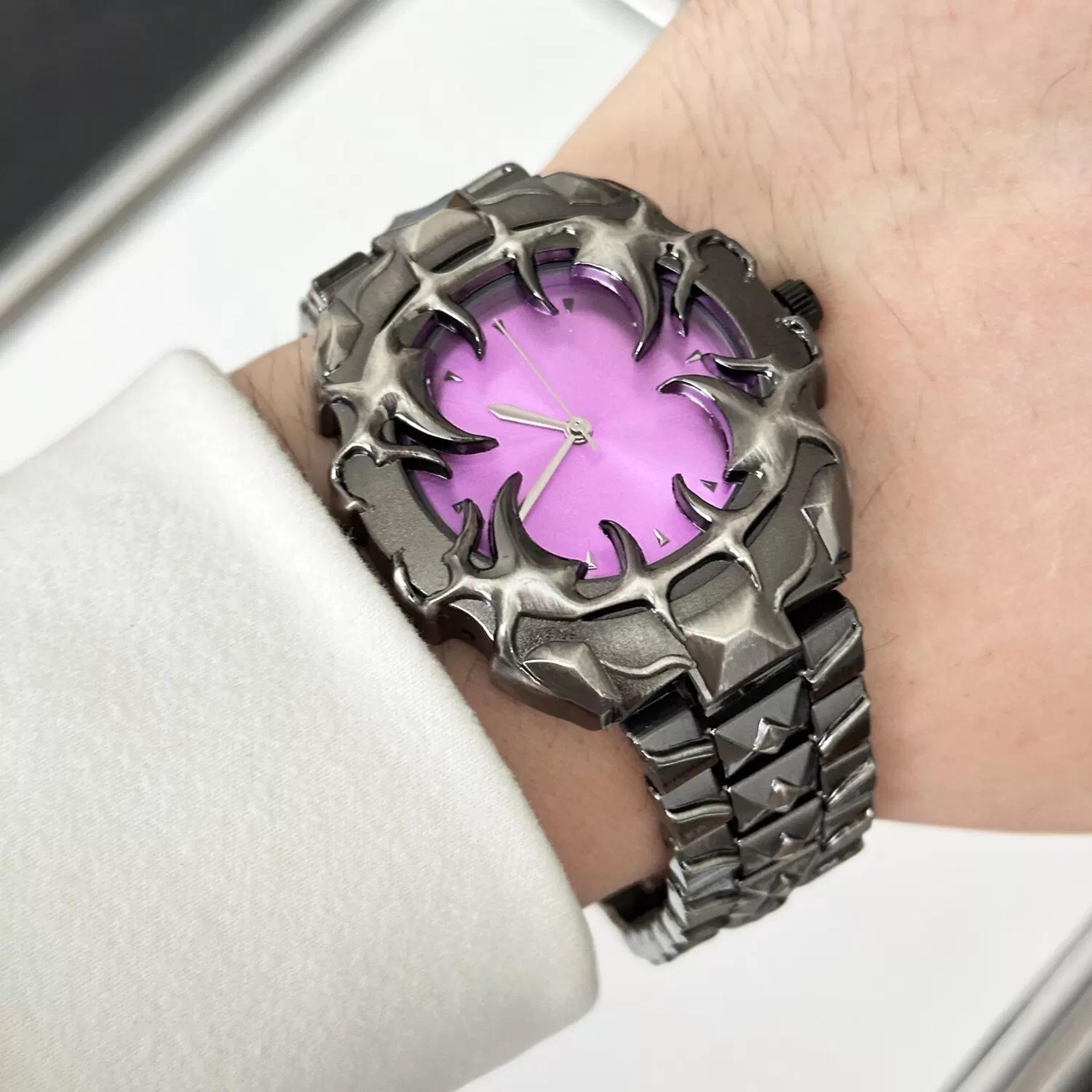 Devil Claw Mens Quartz Watch Gothic Steel Strap Statement Timepiece 5