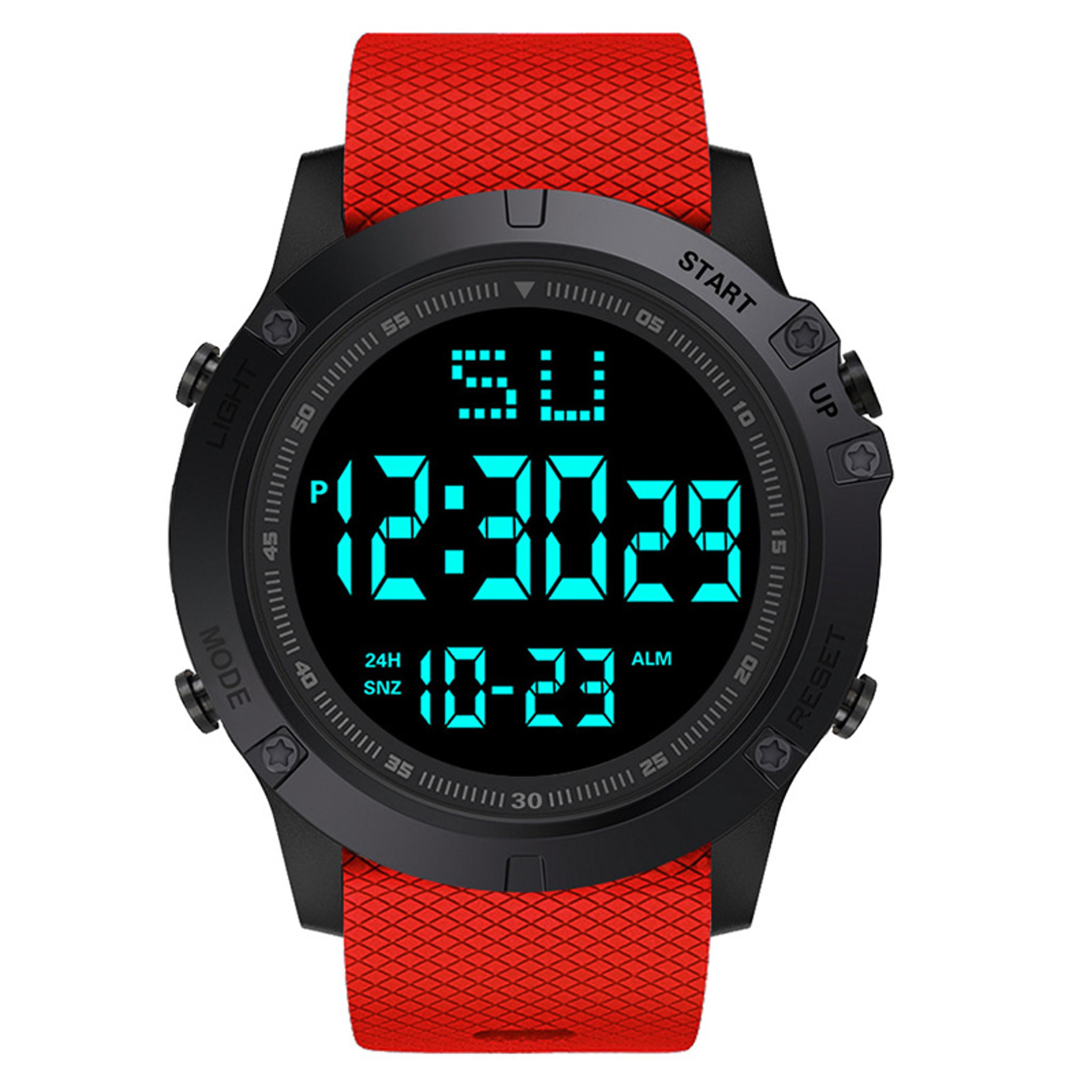 Multifunction Waterproof Digital Sports Watch With LED Backlight And Big Dial 4