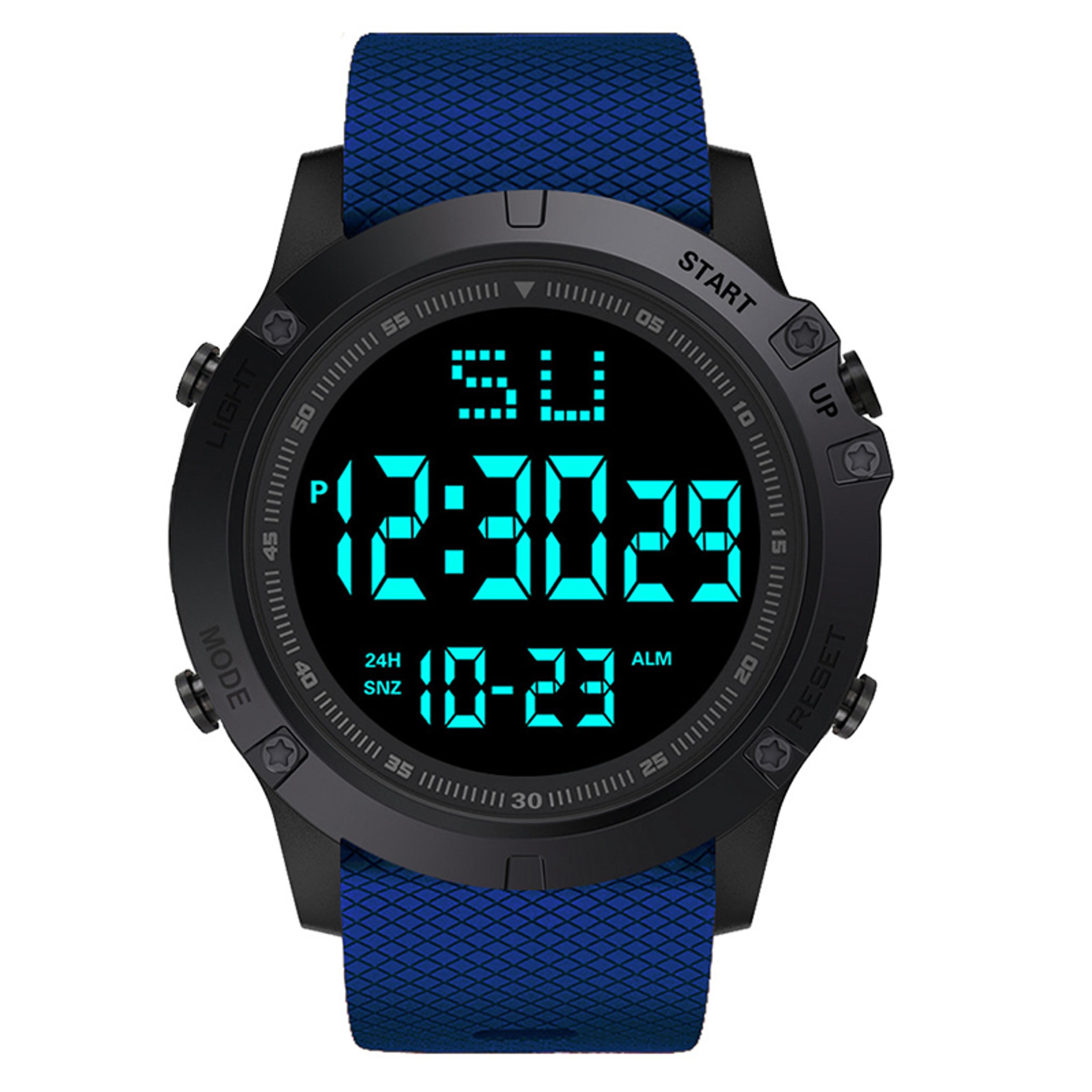 Multifunction Waterproof Digital Sports Watch With LED Backlight And Big Dial 5
