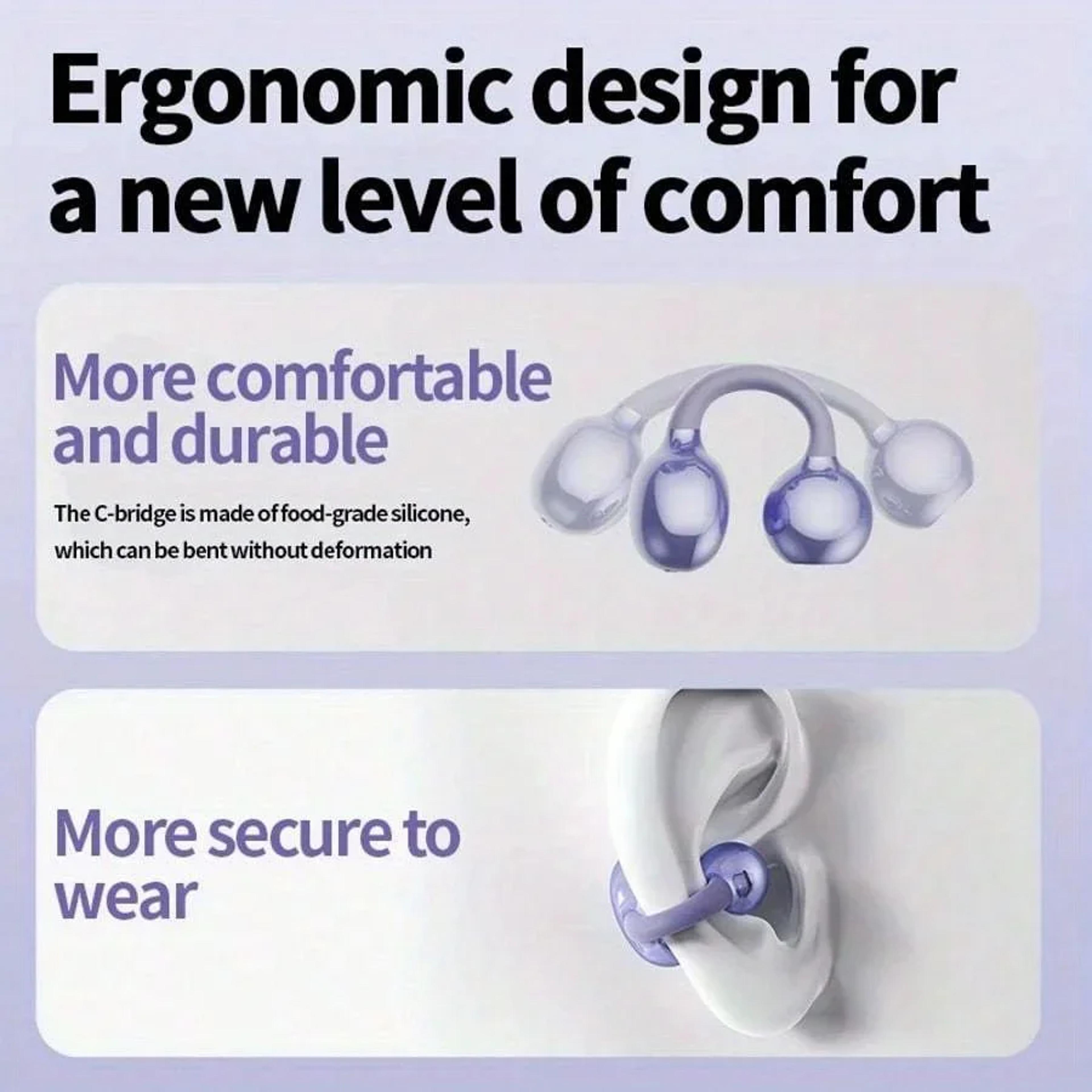 Open Ear Bluetooth Wireless Headphones With Microphone Active Noise Cancellation 4