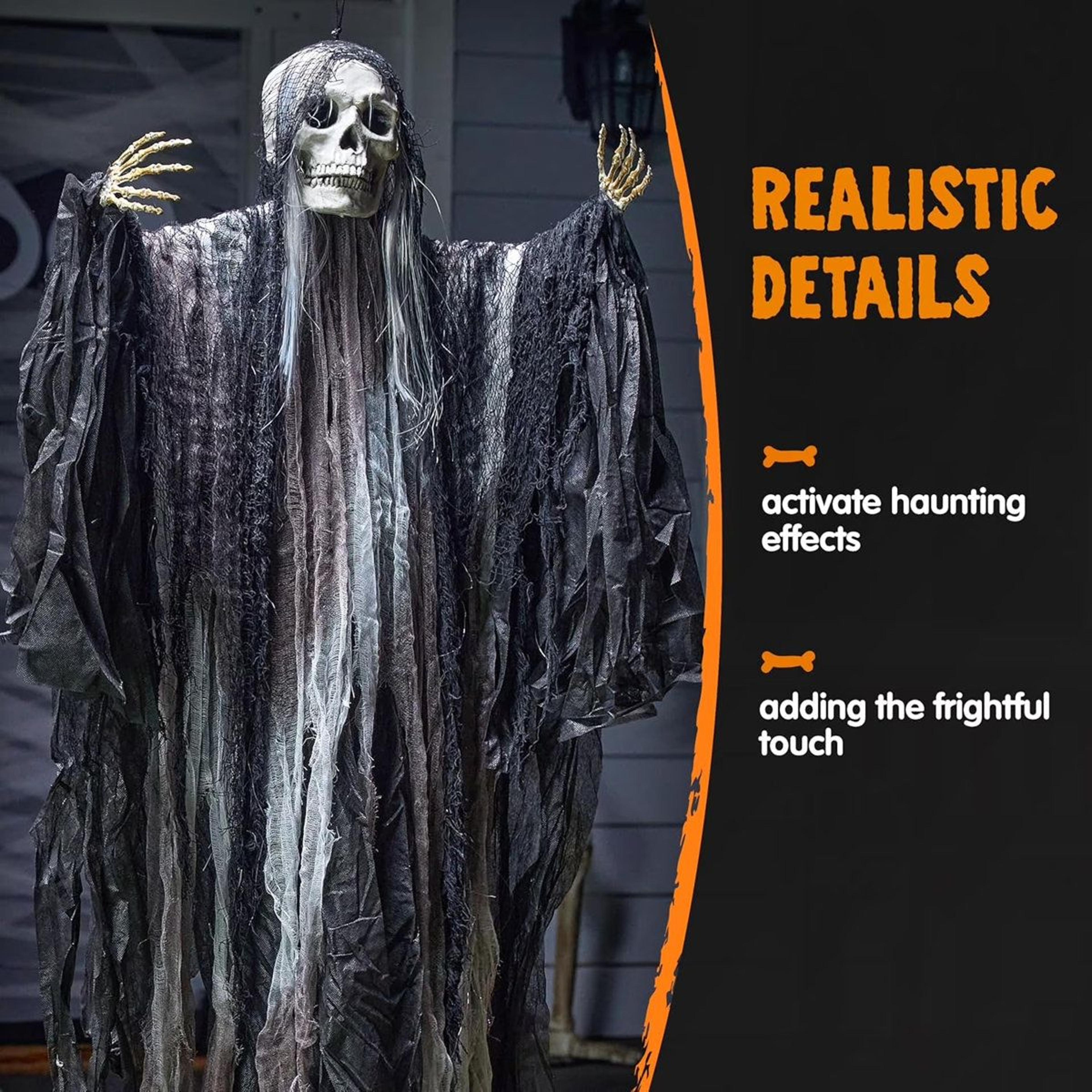 Halloween Hanging Grim Reaper Decorations With Adjustable Arms 1
