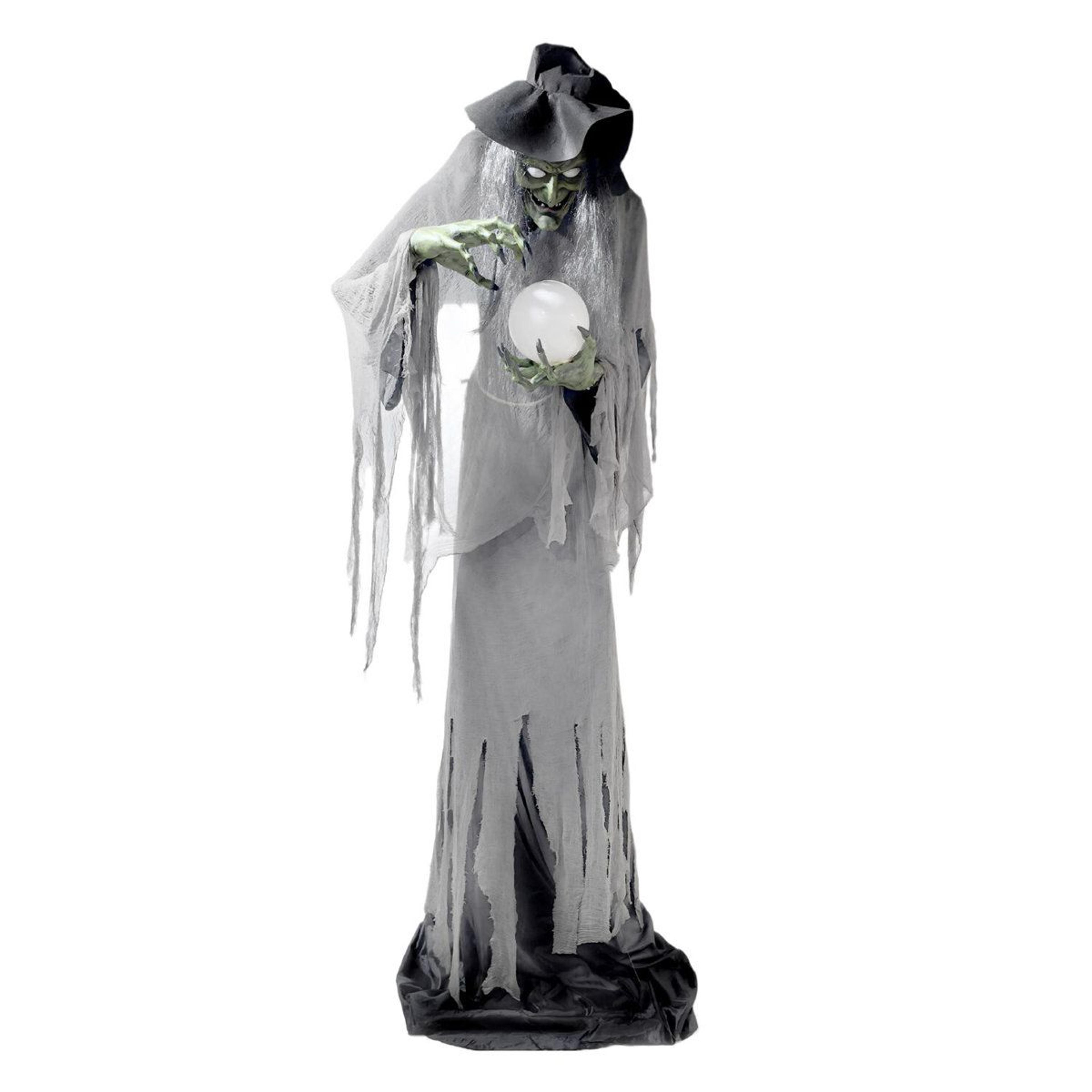 Animated Halloween Witch With Magic Ball And Multicolor LED Lights 6