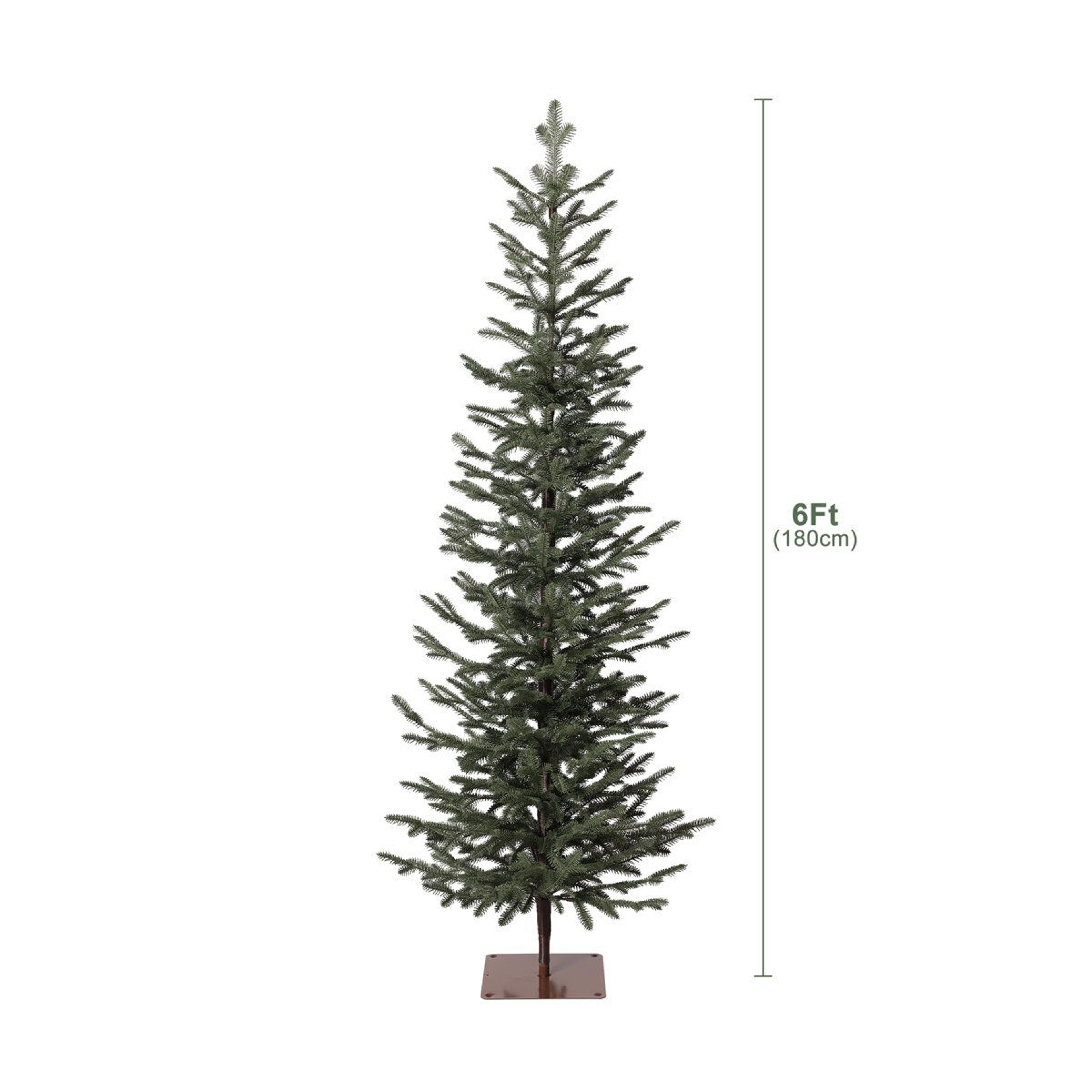 Artificial Pine Christmas Tree With Realistic PE Branches And Metal Stand 3